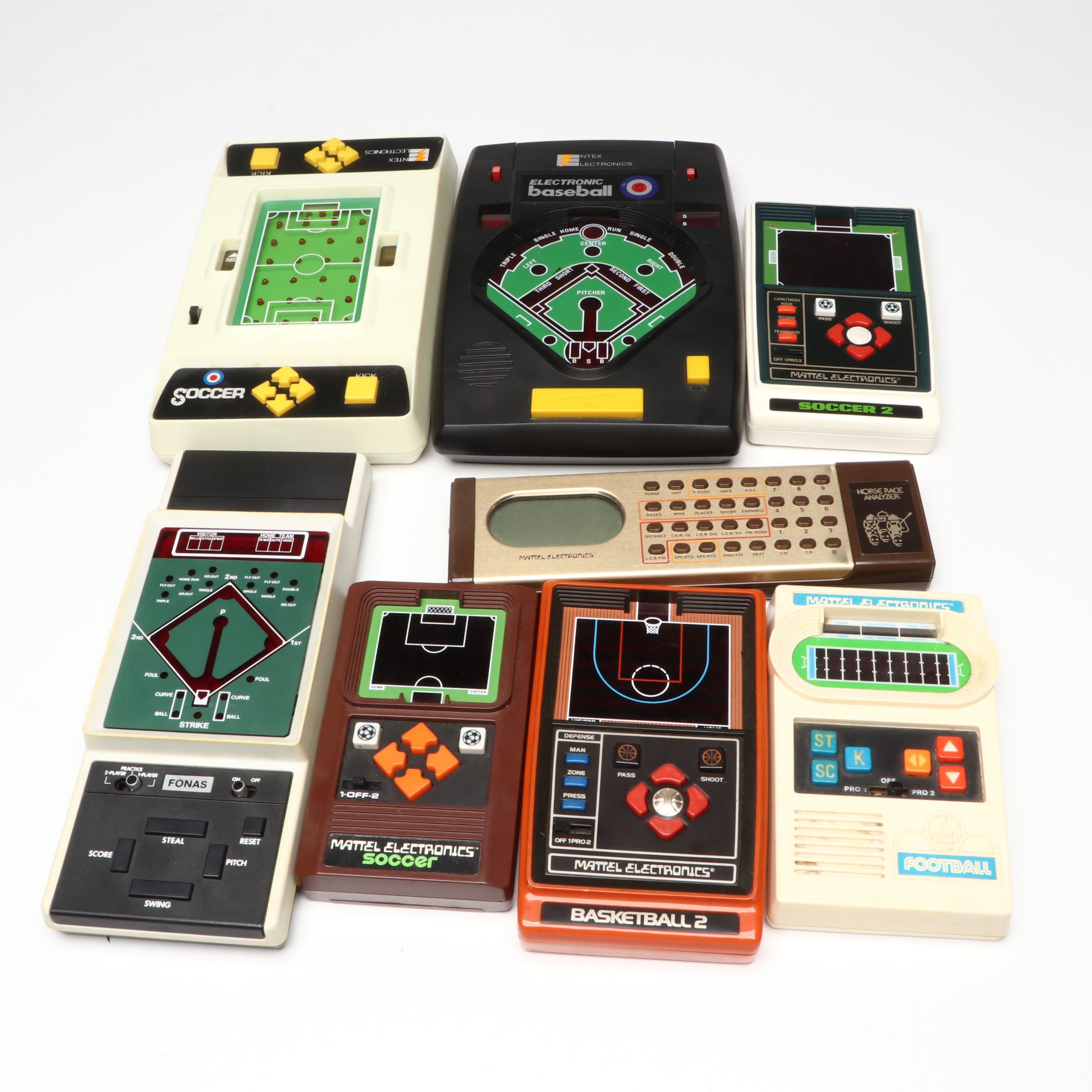 Entex Electronic Baseball, Mattel Soccer and More Handheld Games, 1970s