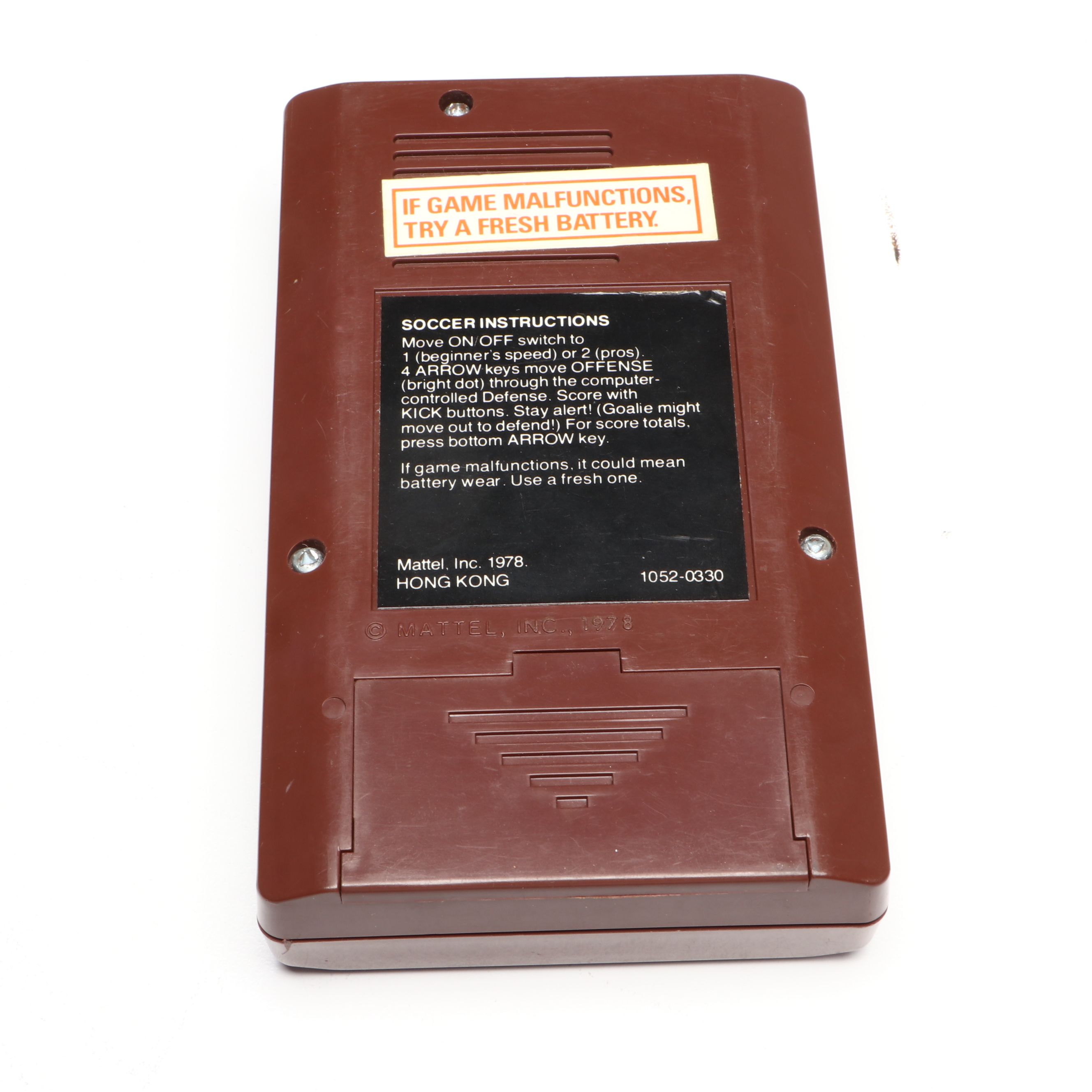 Entex Electronic Baseball, Mattel Soccer and More Handheld Games, 1970s