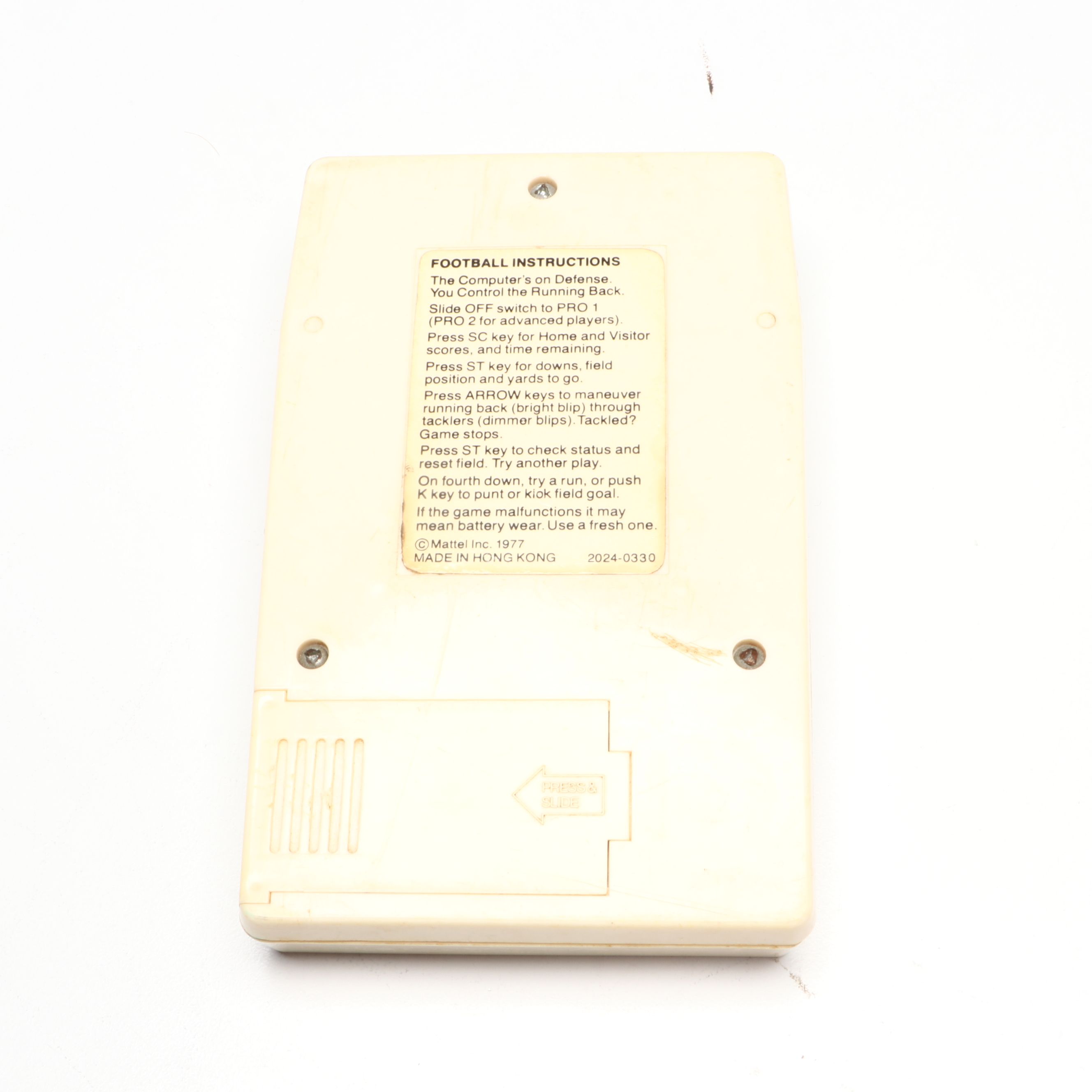 Entex Electronic Baseball, Mattel Soccer and More Handheld Games, 1970s