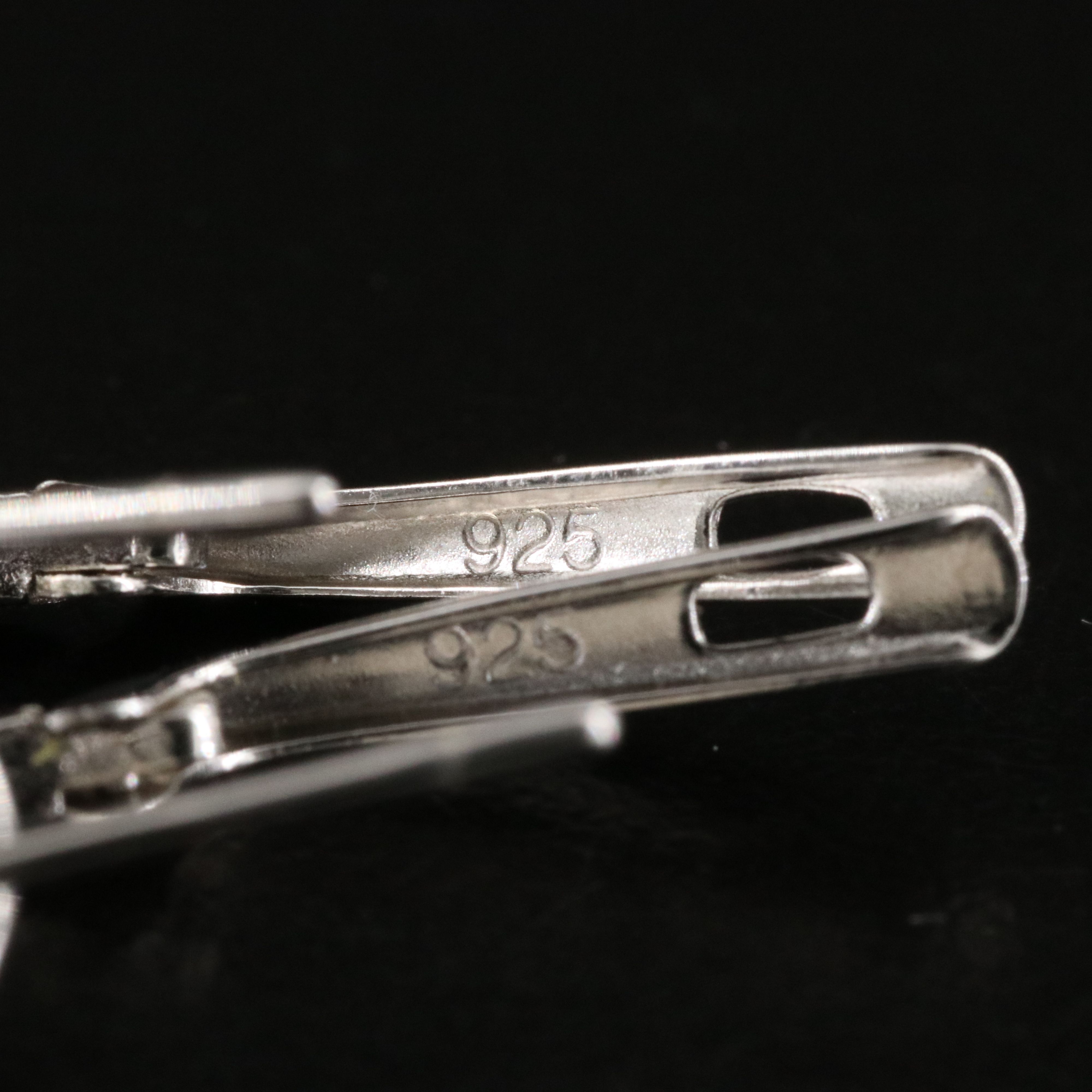 Sterling Pavé Sapphire Drop Earrings