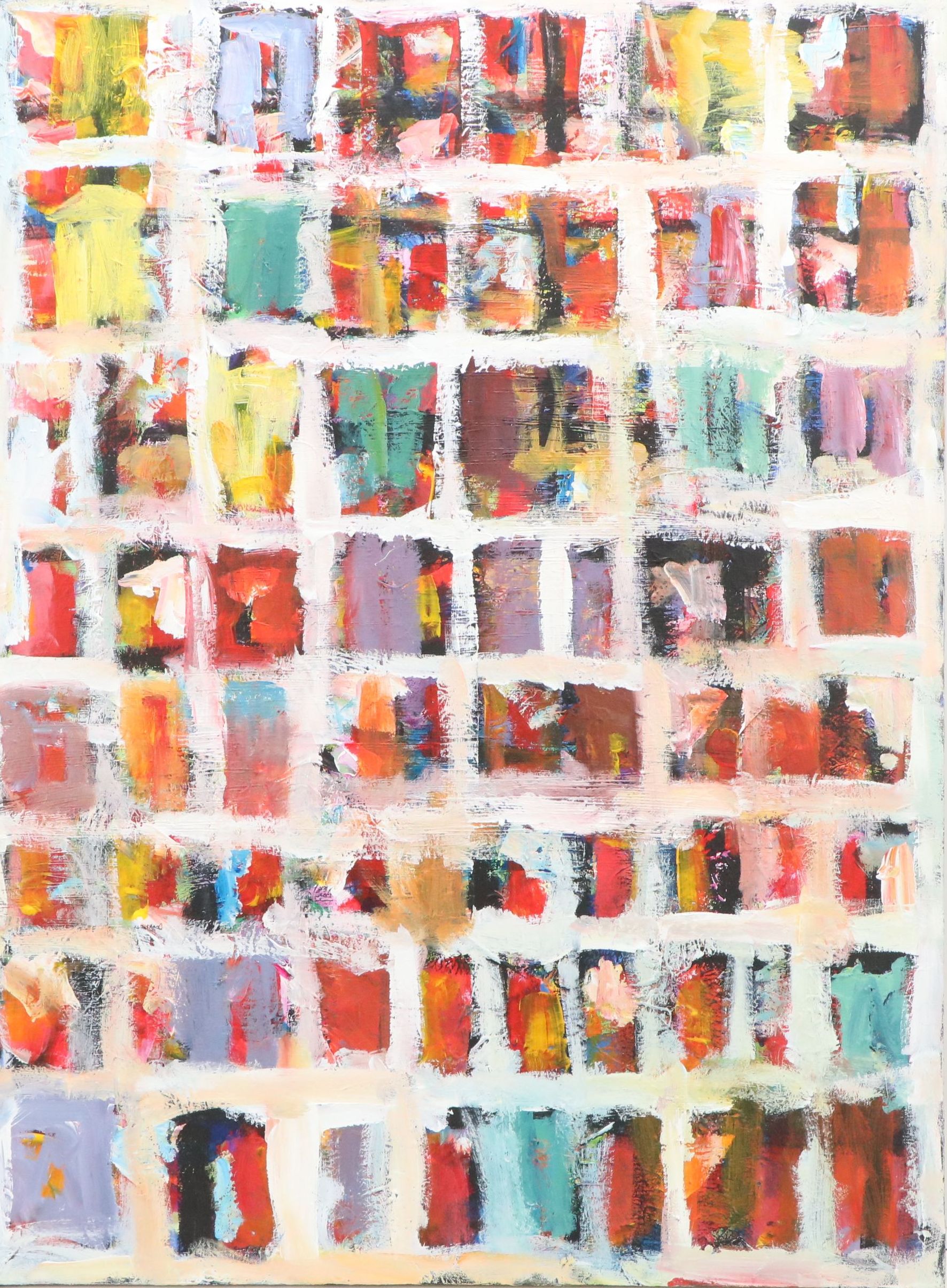 Leif Janek Acrylic Painting "Abstract #2," 2026