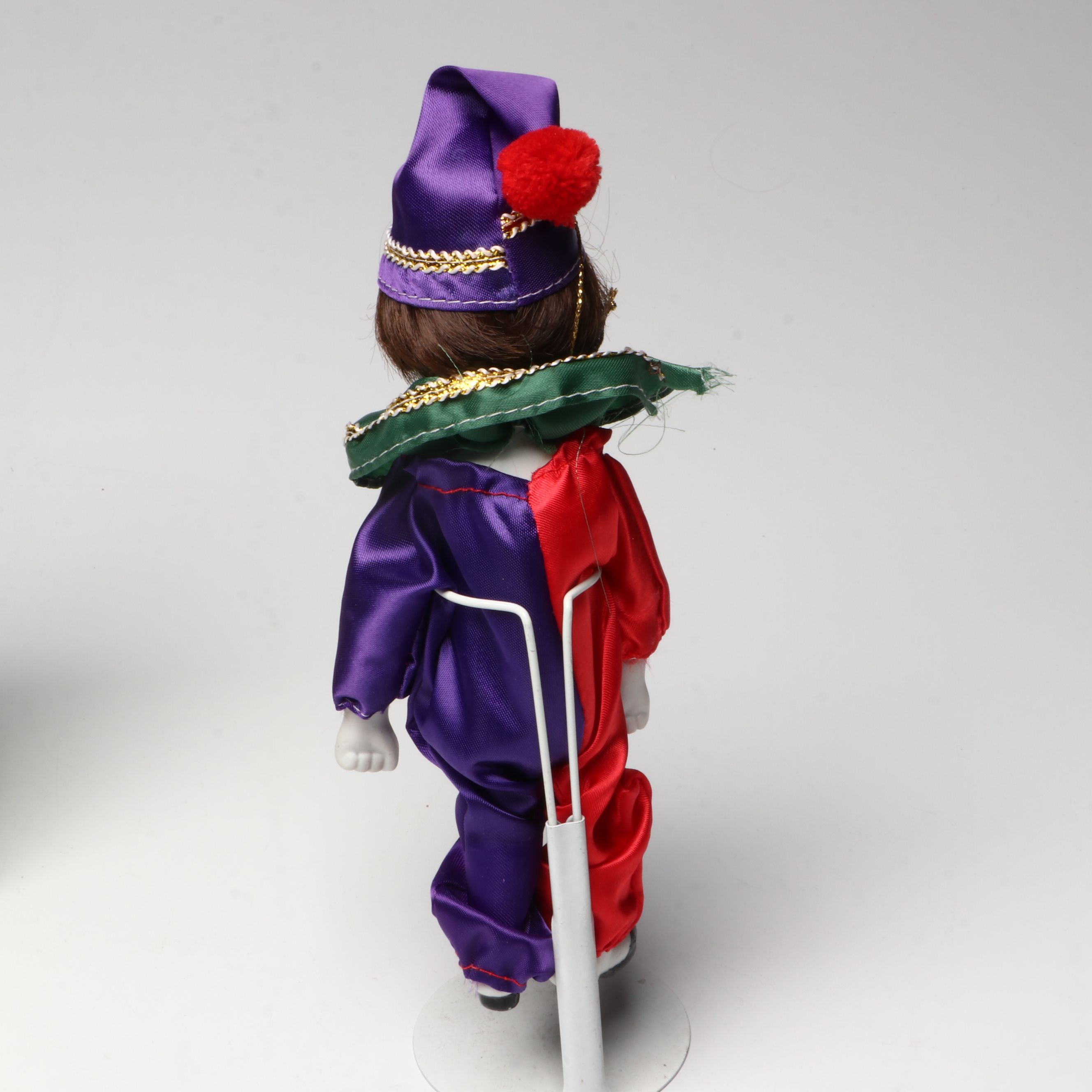 Antique Style Porcelain Doll Ornaments with Chambersticks and Tabletop Easel