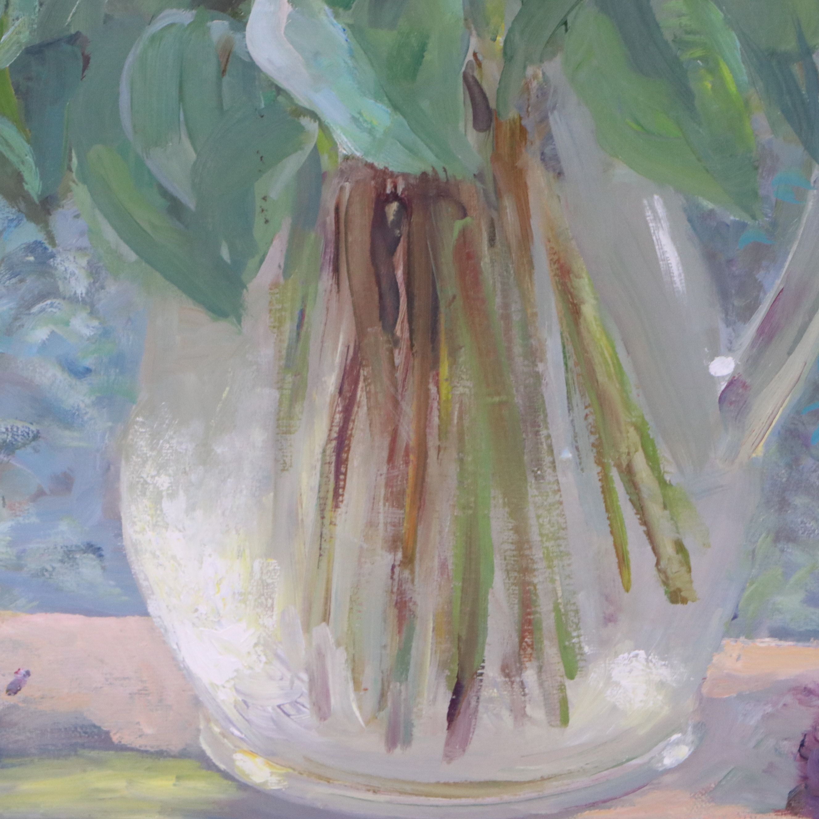 Martynenko Belarusian Still Life Oil Painting "Lilacs," 1998