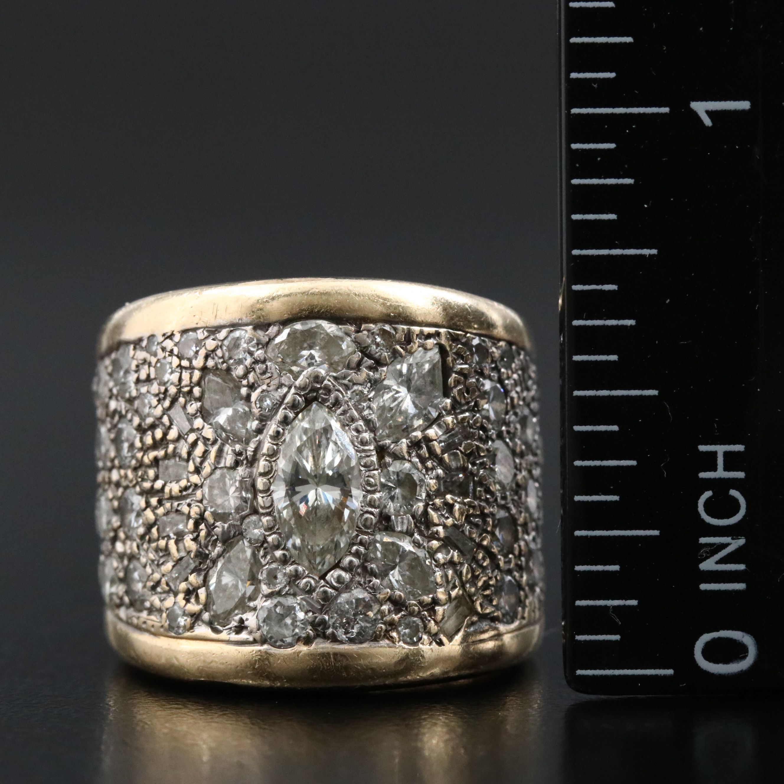 14K Two-Tone 5.15 CTW Diamond Eternity Ring