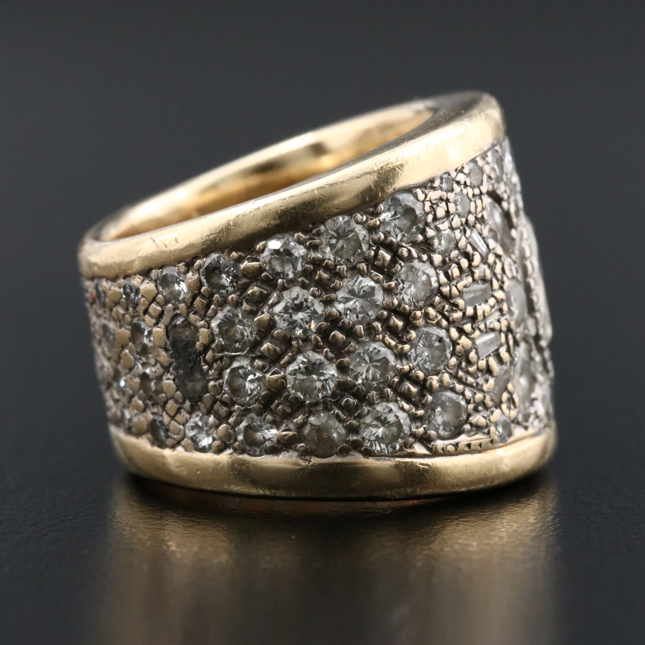 14K Two-Tone 5.15 CTW Diamond Eternity Ring