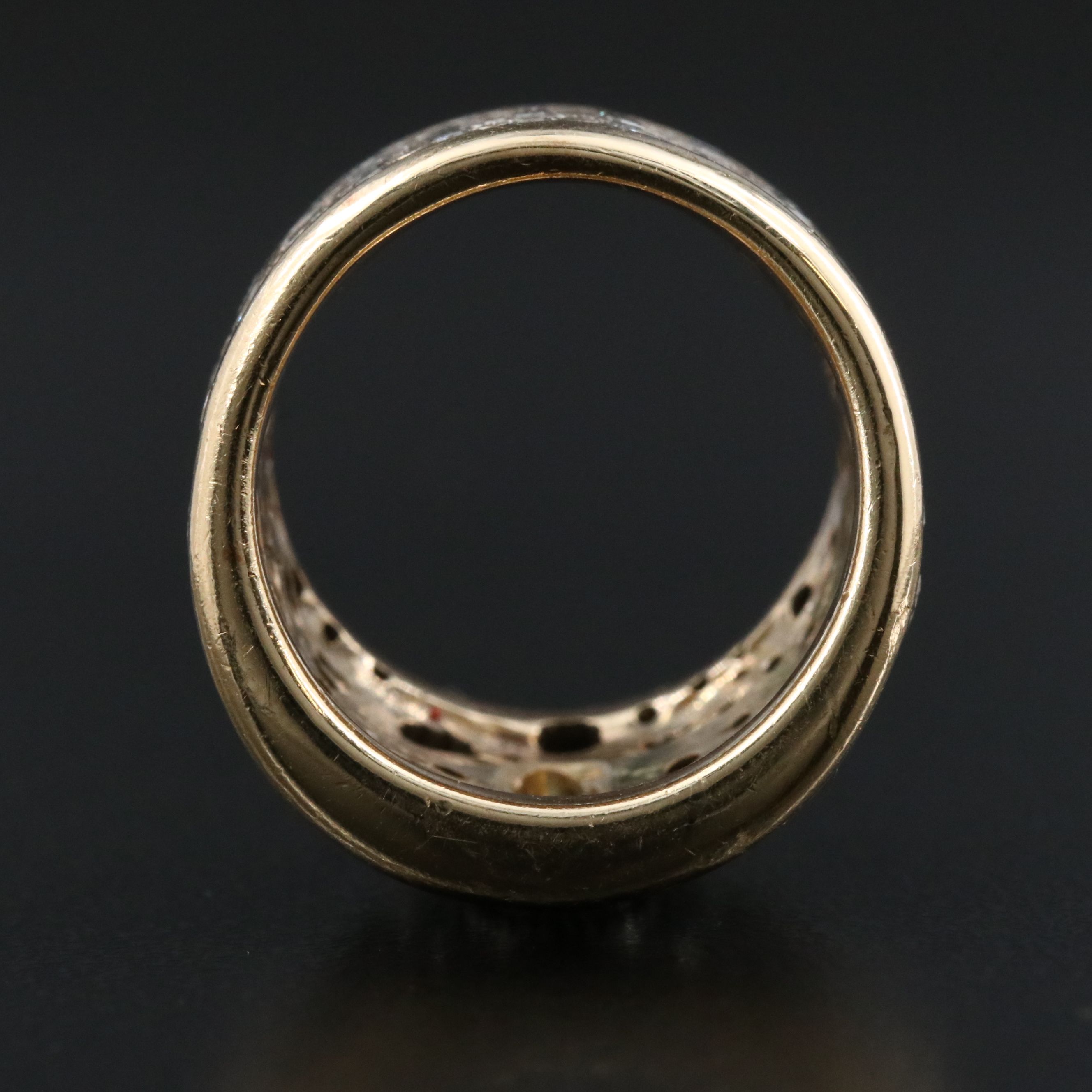 14K Two-Tone 5.15 CTW Diamond Eternity Ring