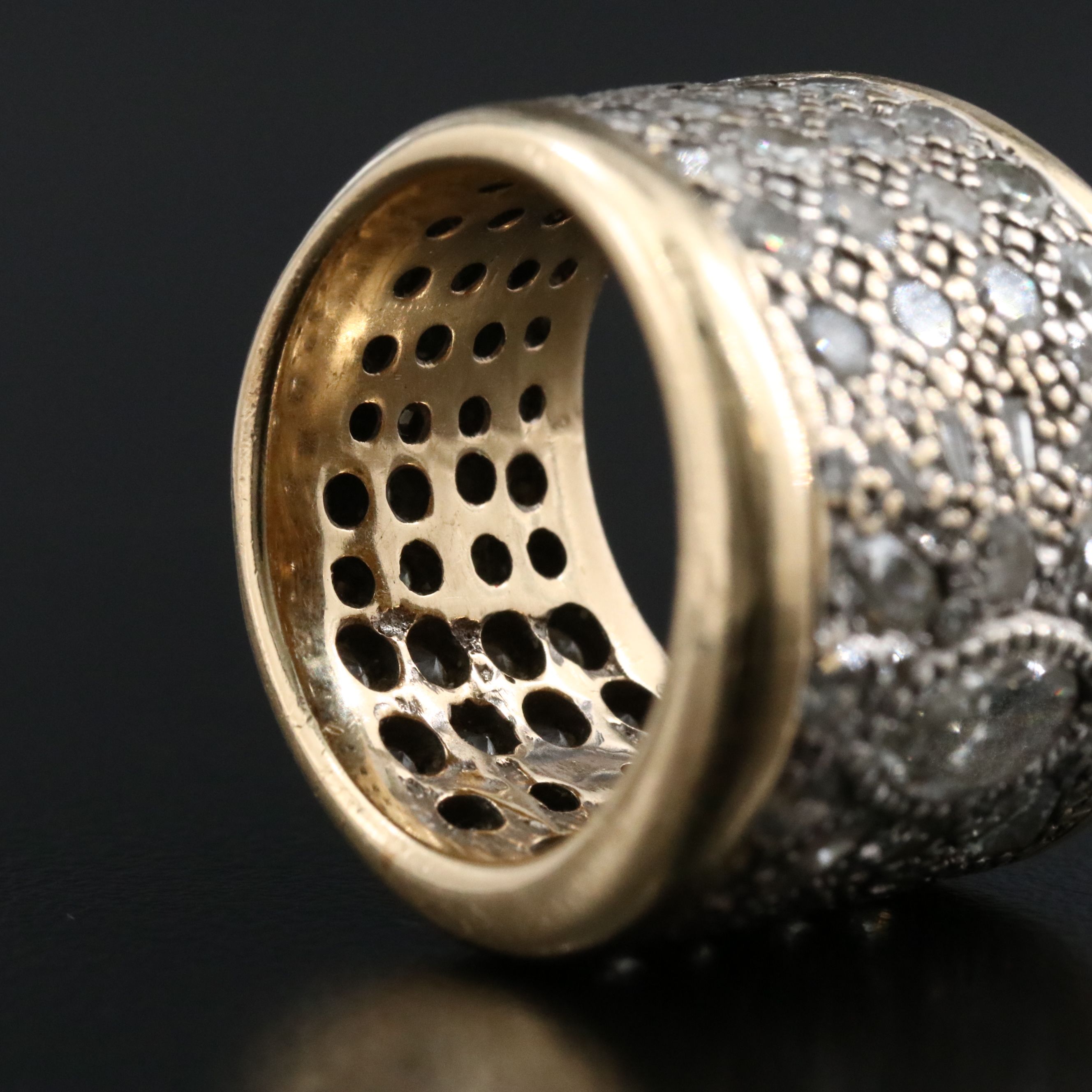 14K Two-Tone 5.15 CTW Diamond Eternity Ring