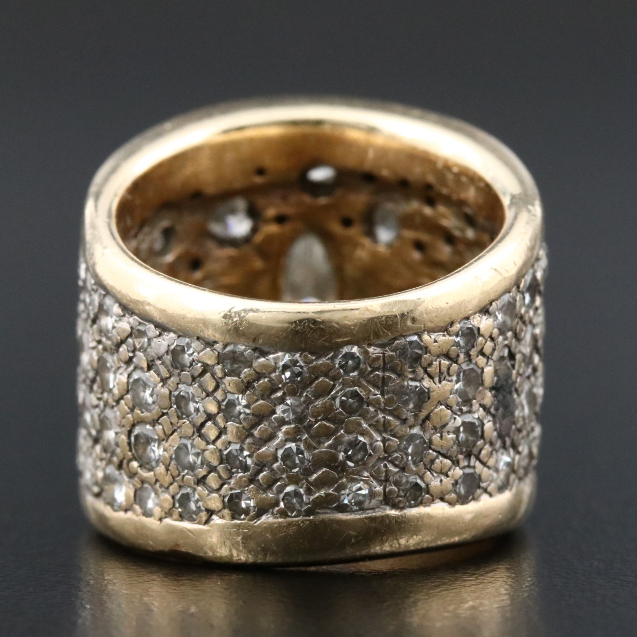 14K Two-Tone 5.15 CTW Diamond Eternity Ring