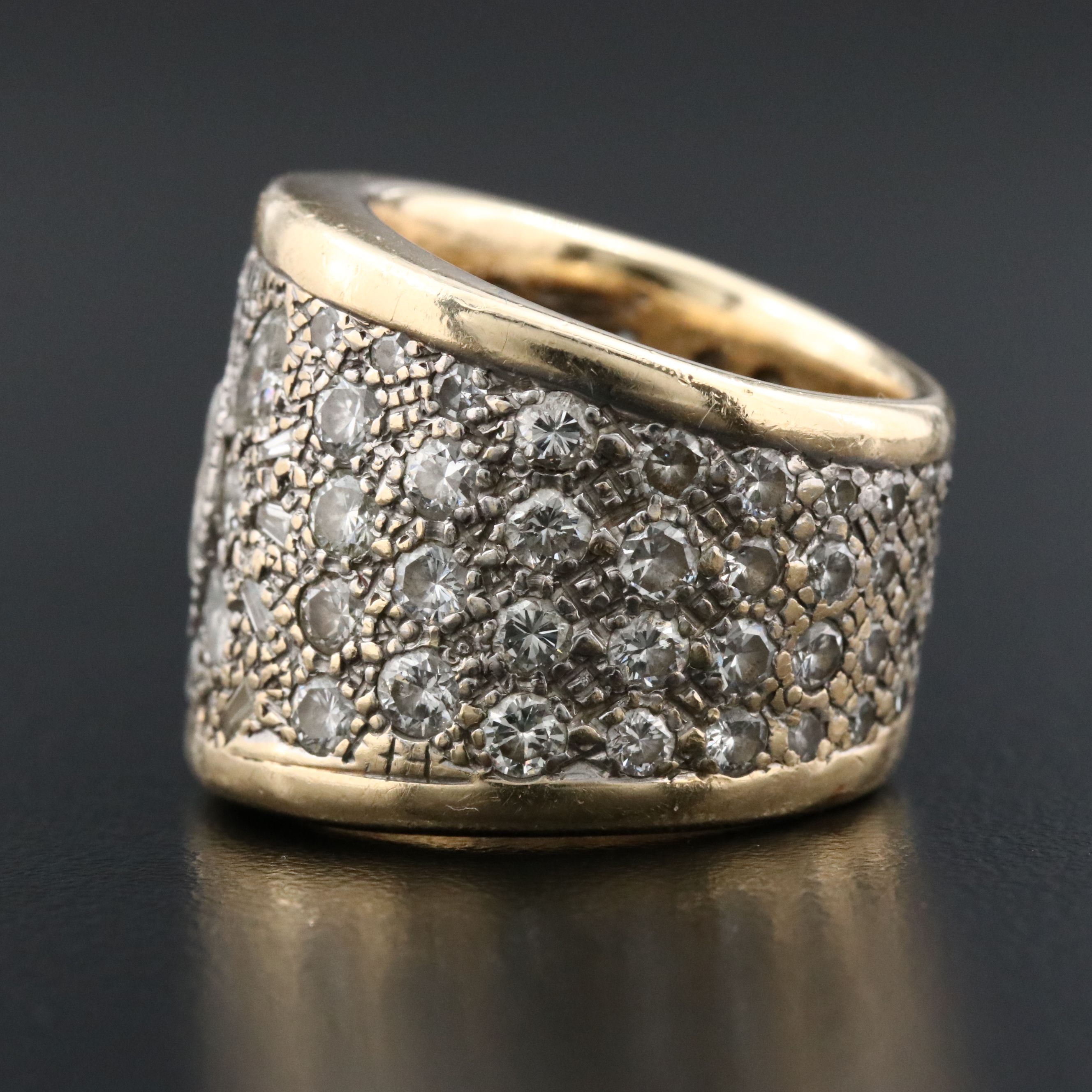14K Two-Tone 5.15 CTW Diamond Eternity Ring