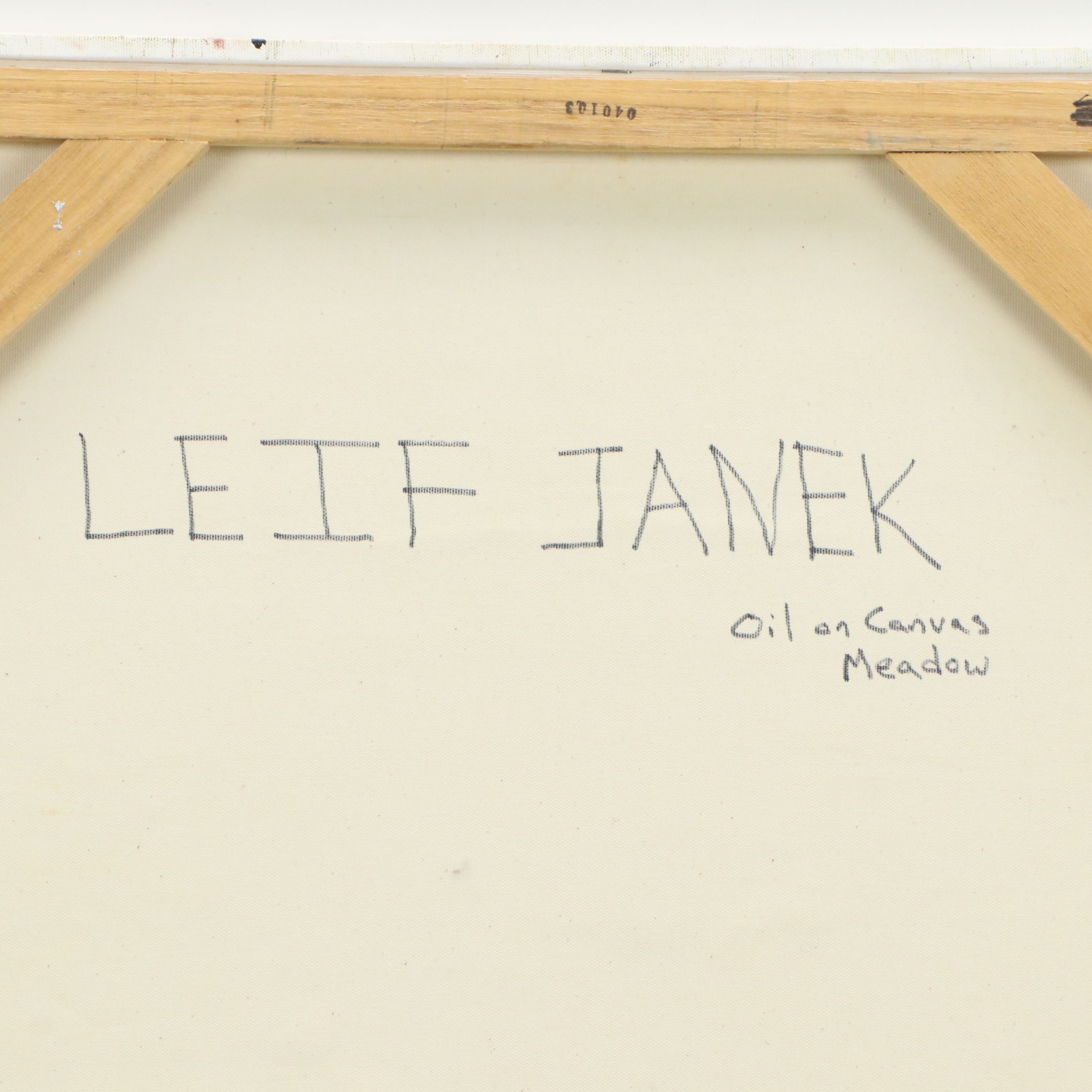 Leif Janek Oil Painting "Meadow," 2026