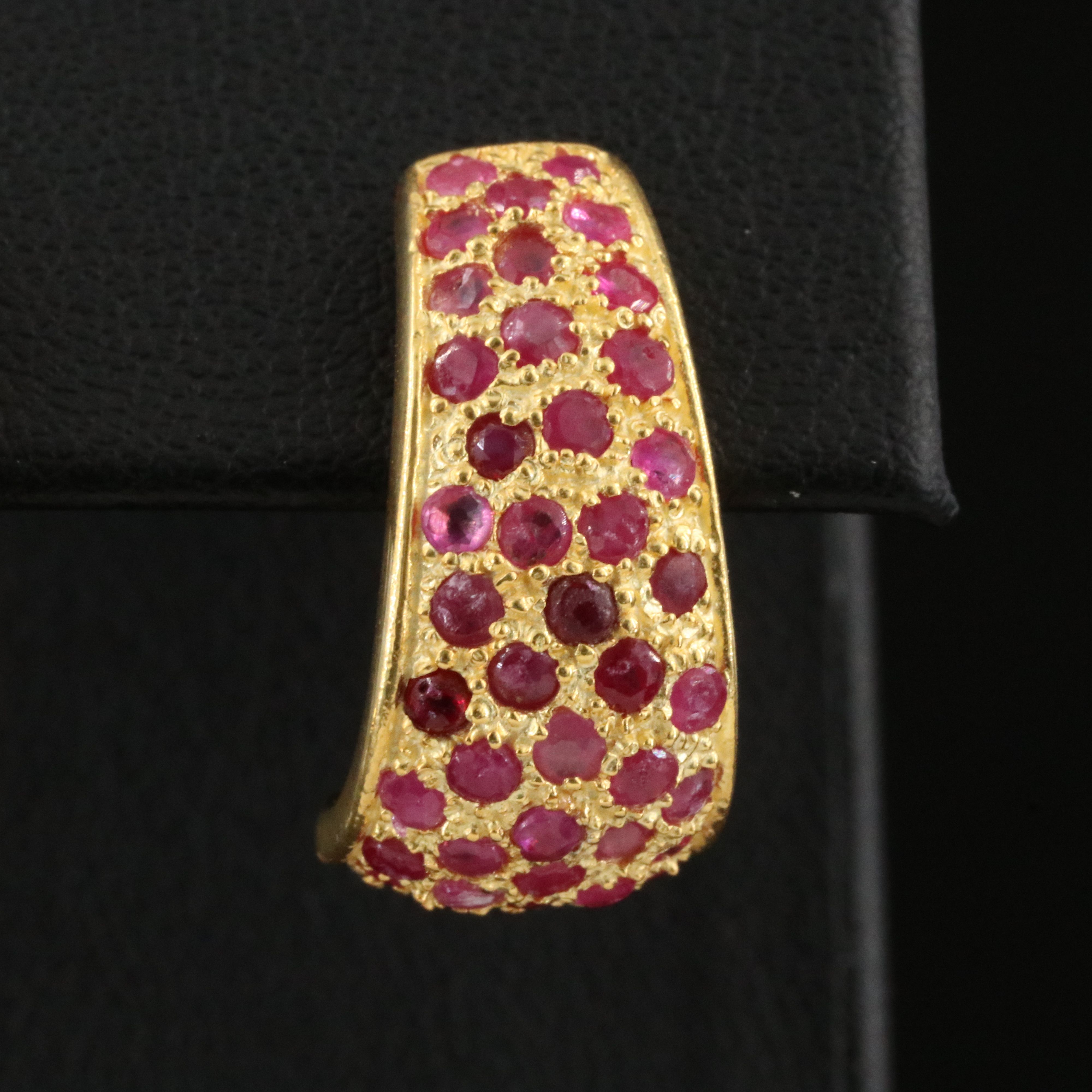 Sterling Ruby J Hoop Earrings