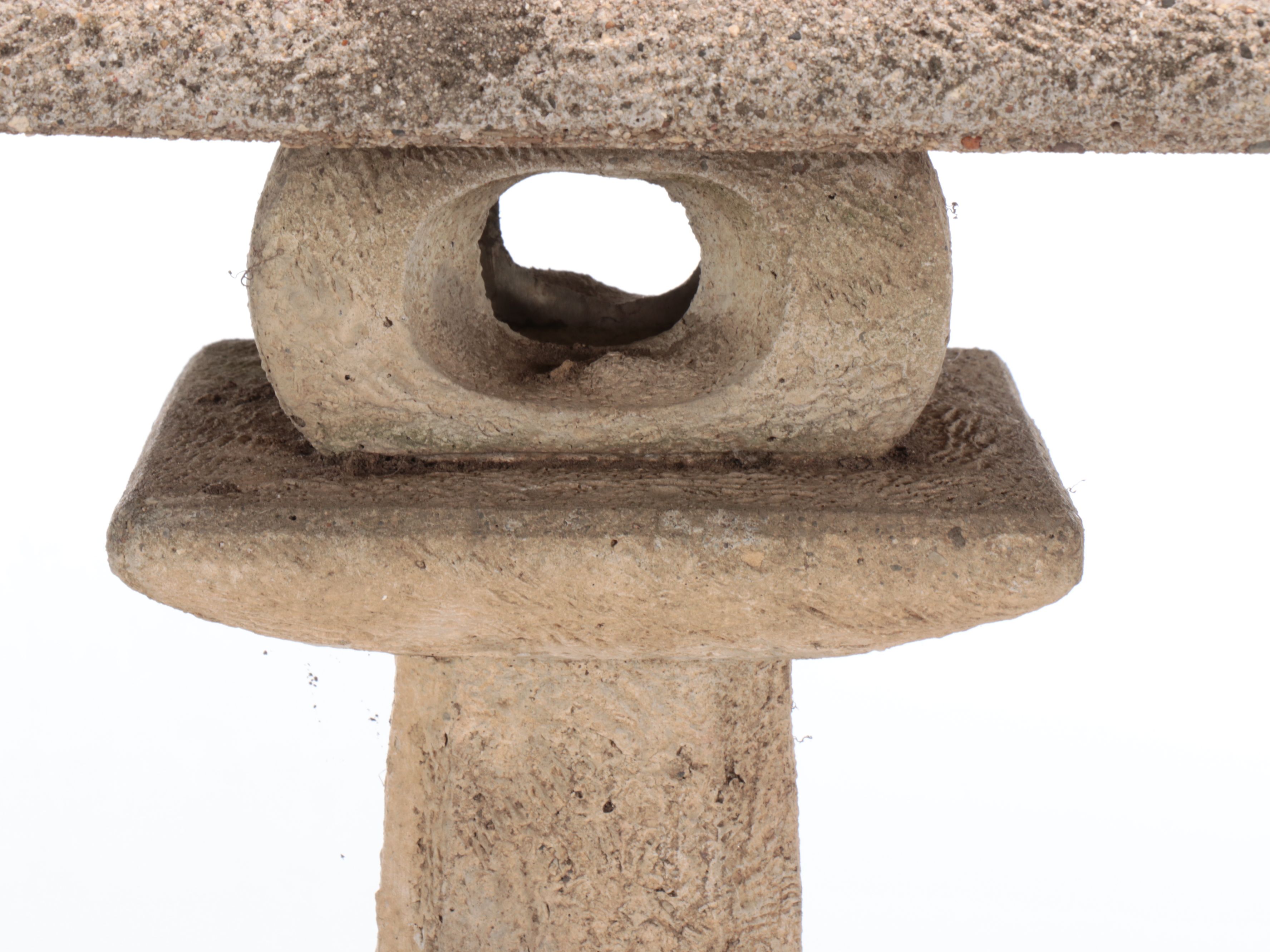 Stone Lantern Concrete Garden Statue