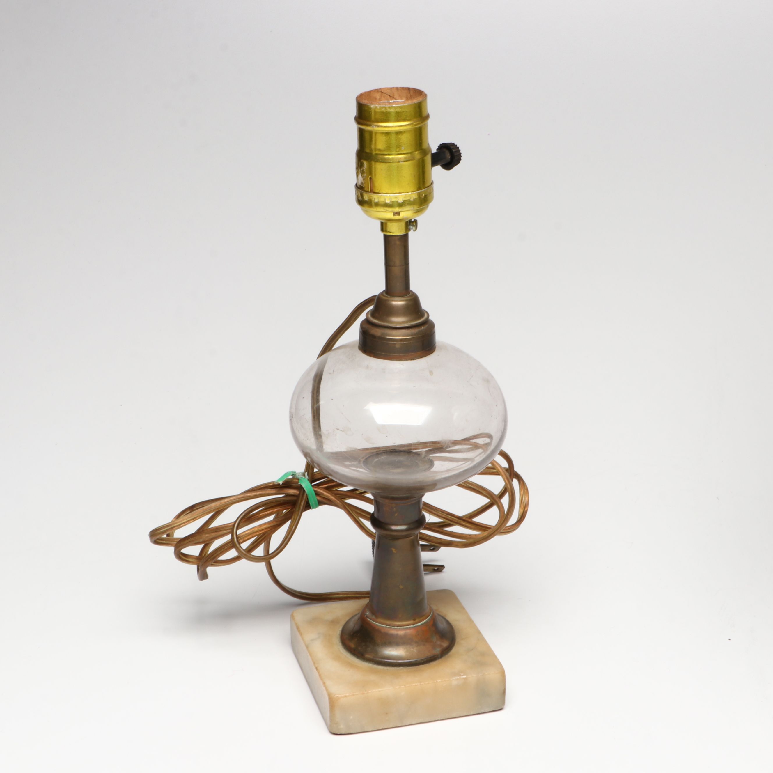 EAPG Oil Lamp with P&A, Aladdin and Other Oil Lamps, Adapted