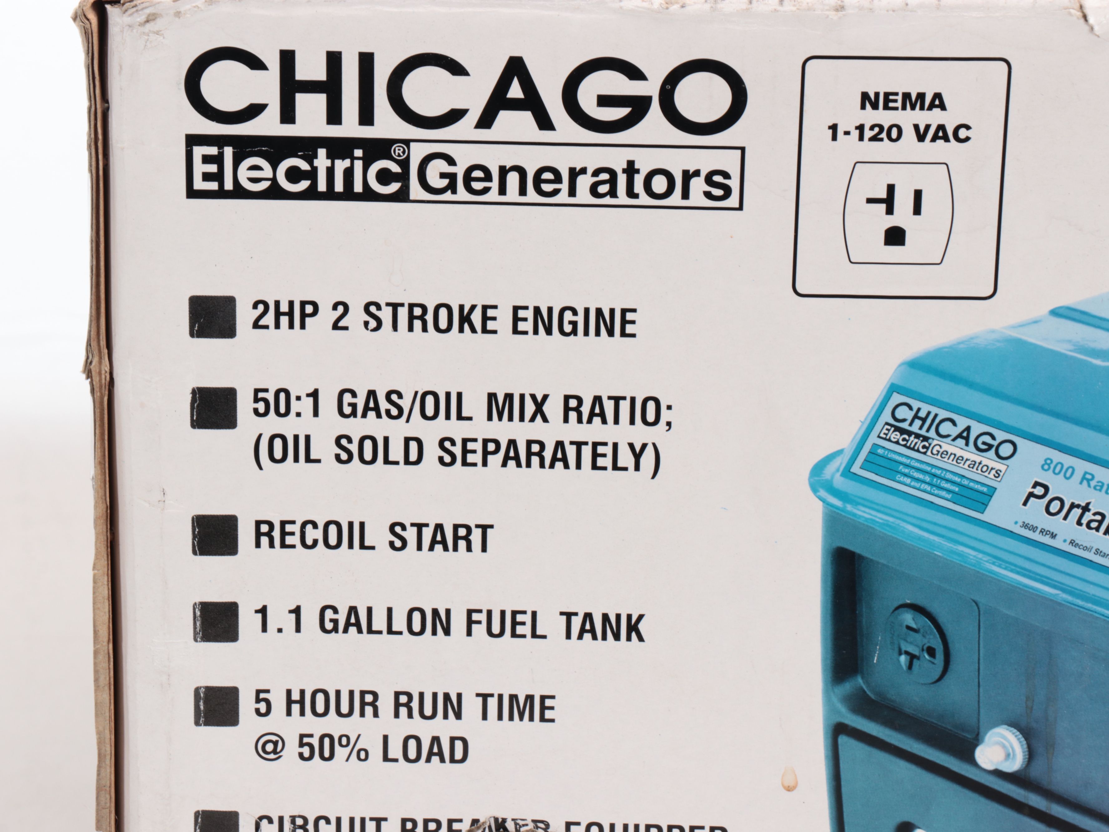 Chicago Portable Electric Generator