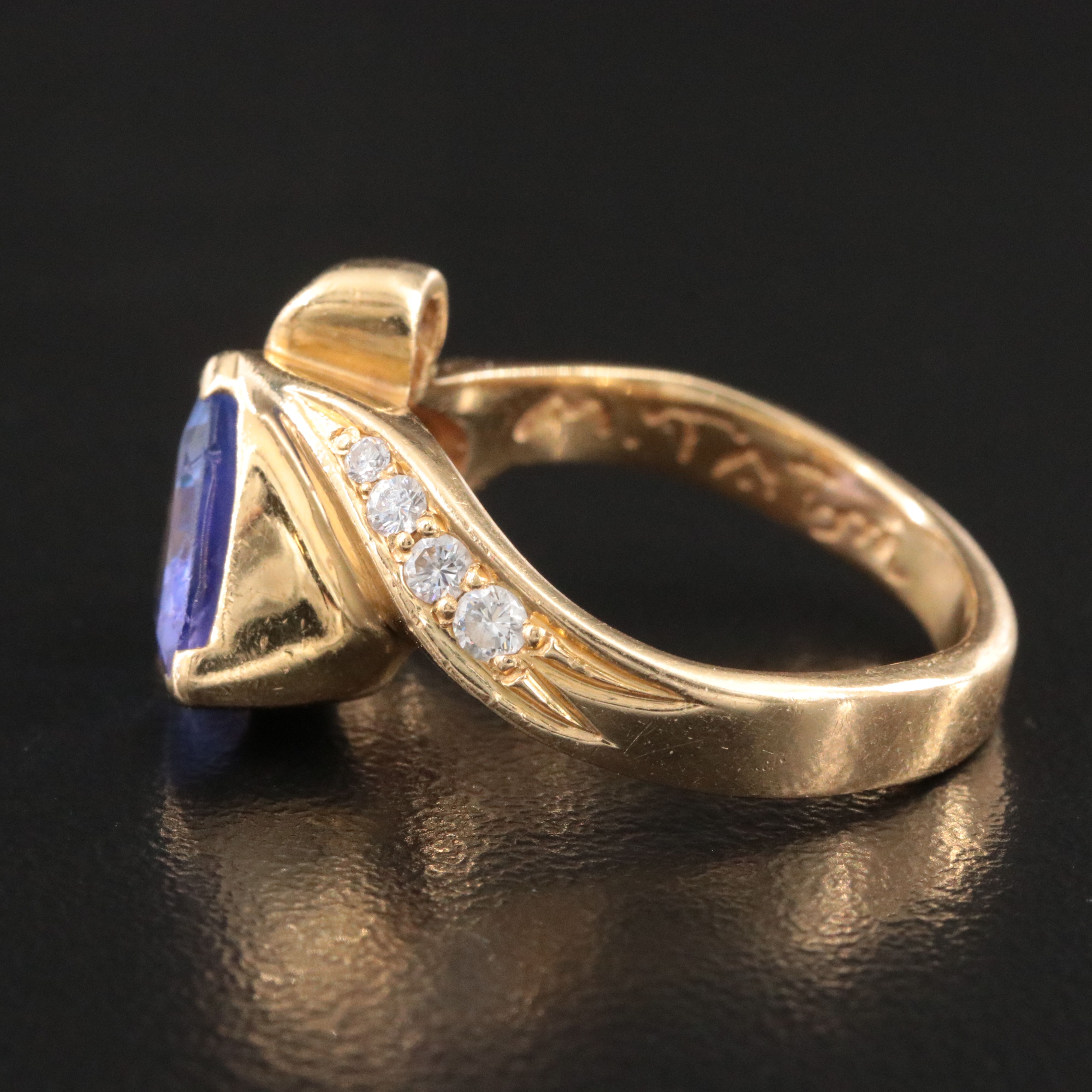 18K Tanzanite and Diamond Ring