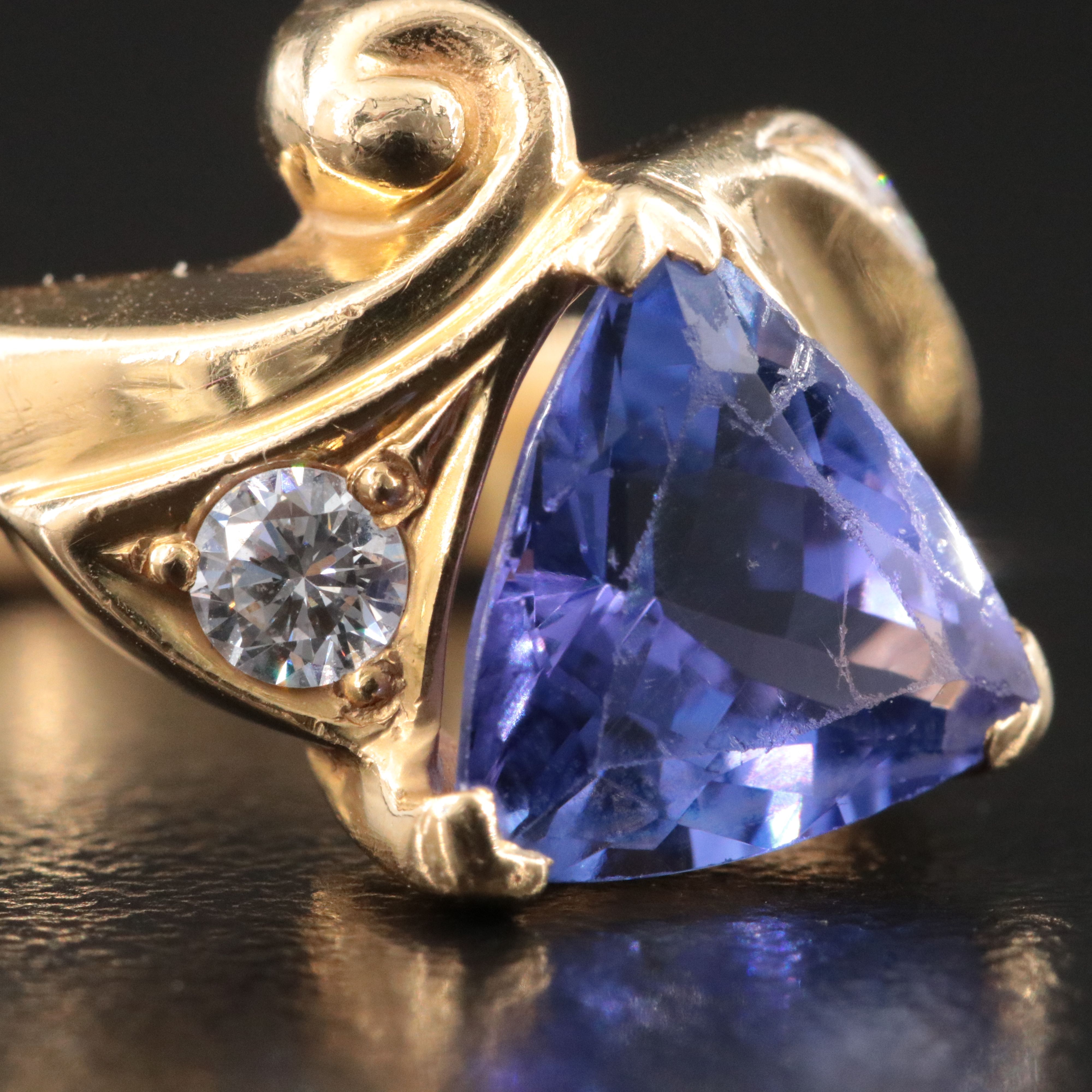 18K Tanzanite and Diamond Ring