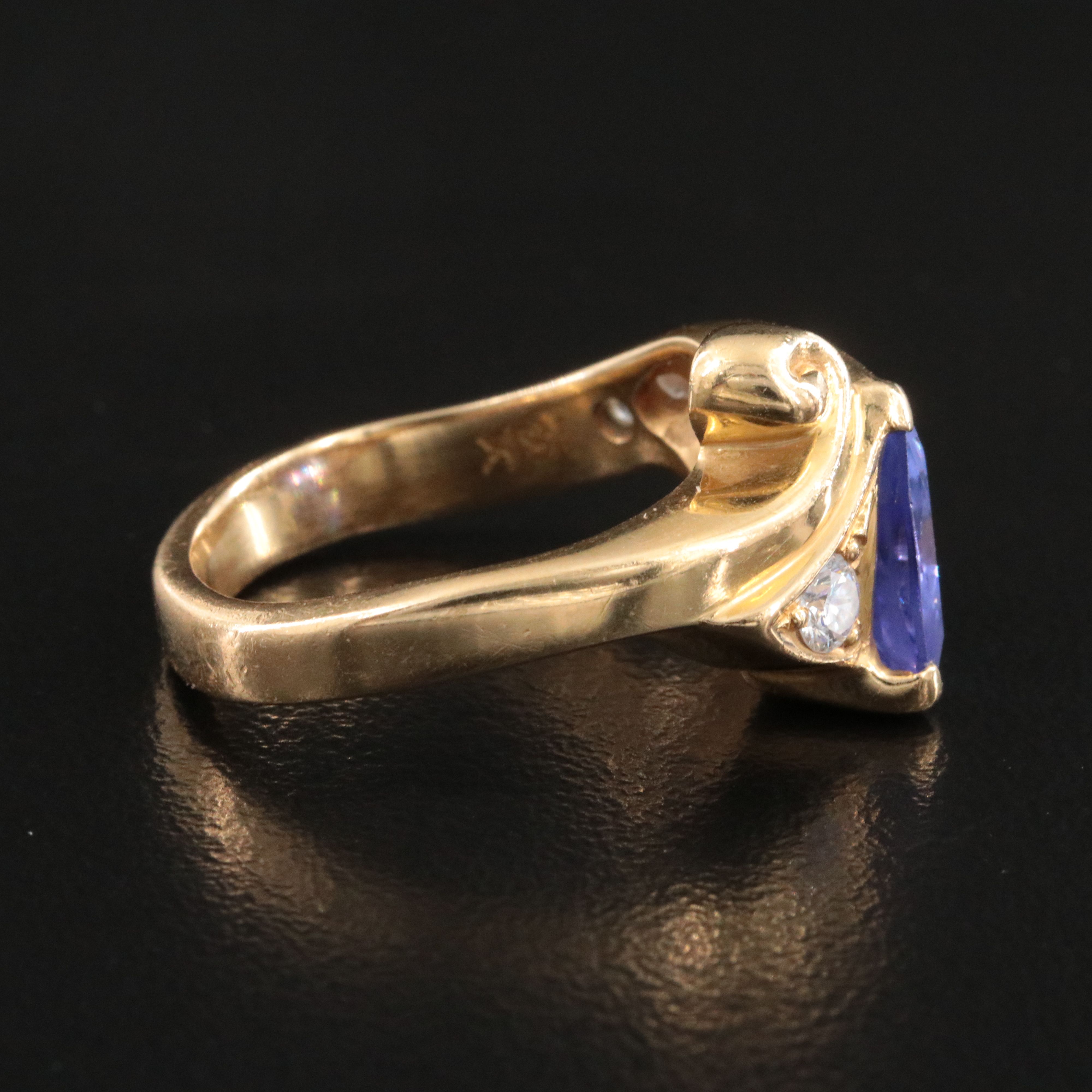 18K Tanzanite and Diamond Ring