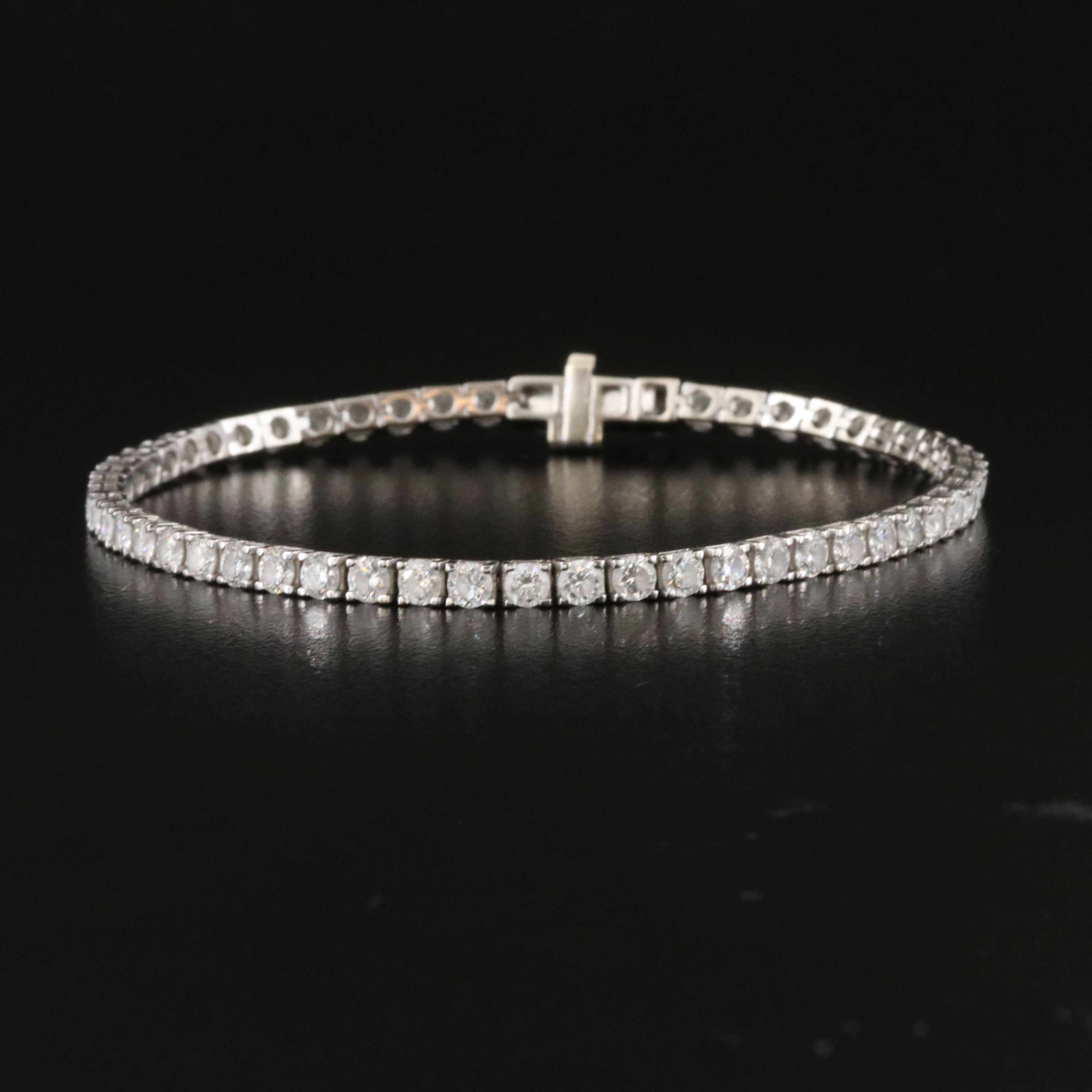 14K 4.50 CTW Lab Grown Diamond Line Bracelet