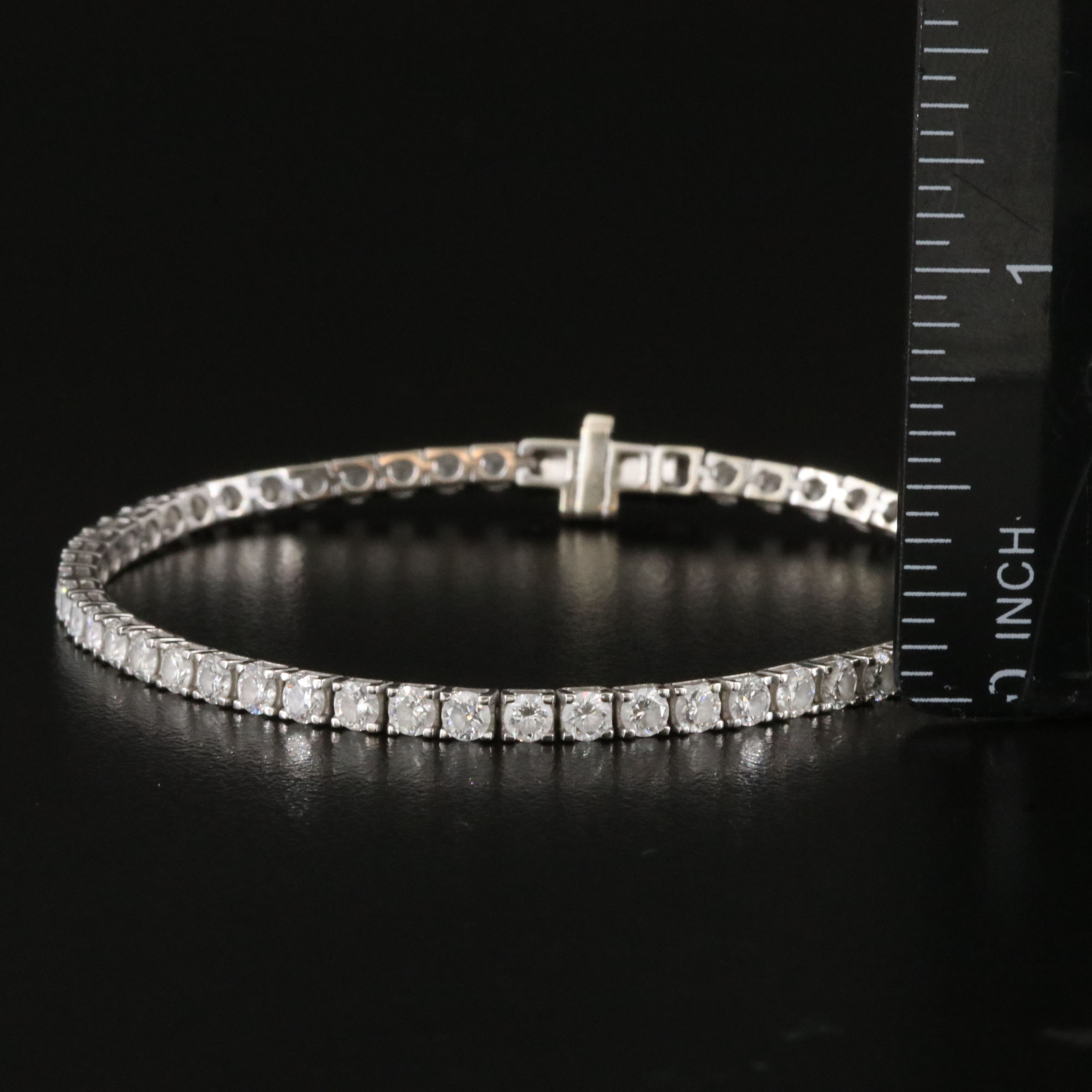 14K 4.50 CTW Lab Grown Diamond Line Bracelet