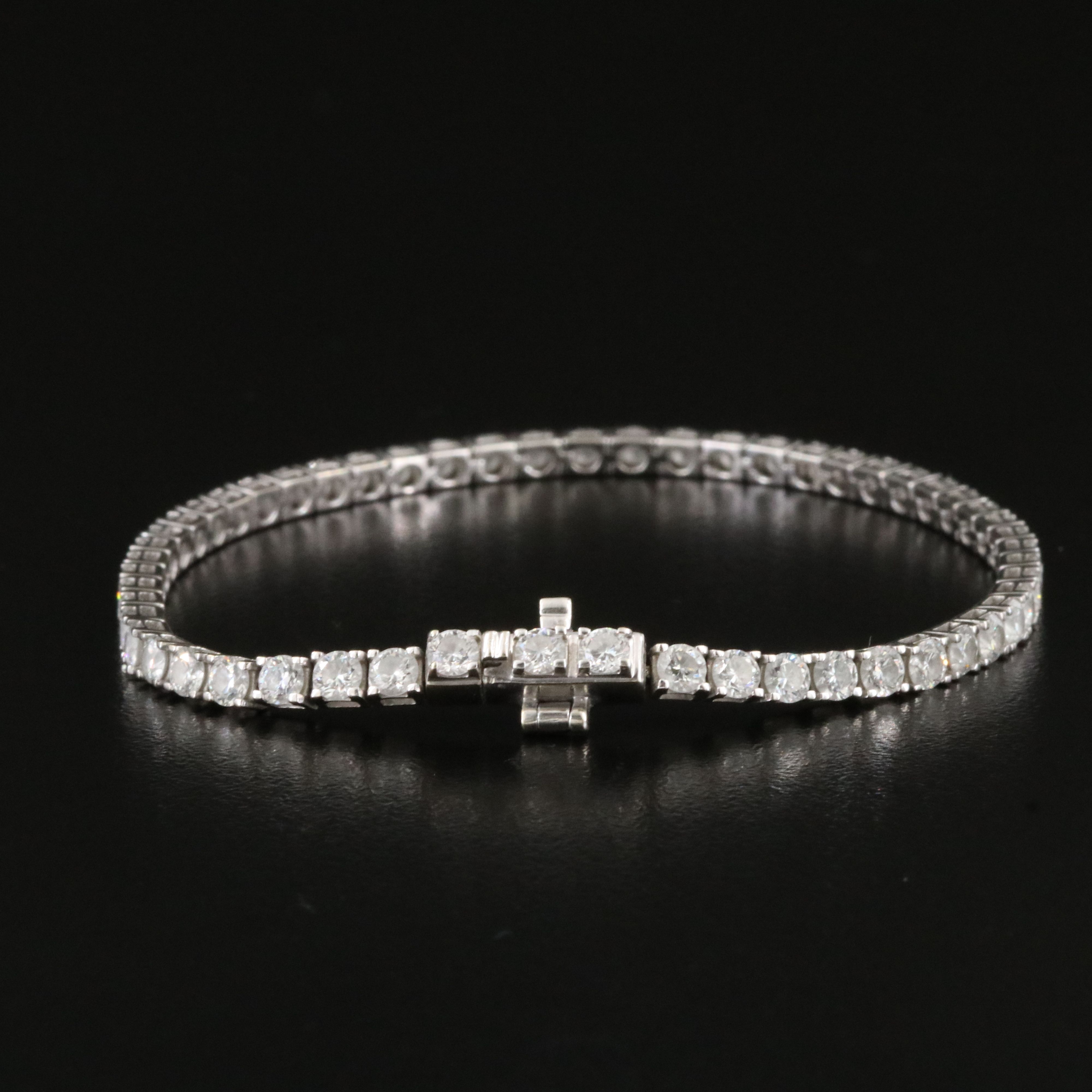 14K 4.50 CTW Lab Grown Diamond Line Bracelet