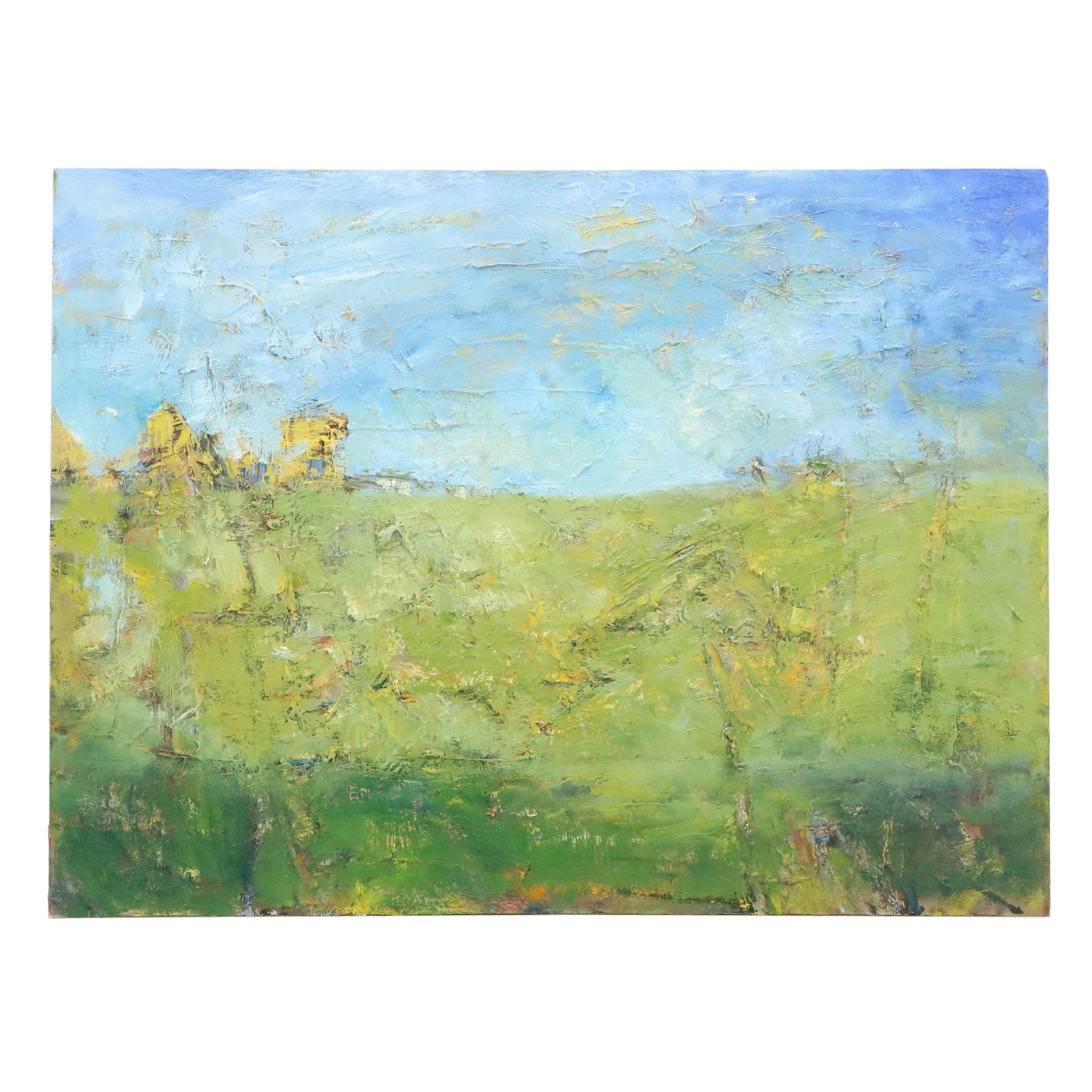 Leif Janek Oil Painting "Meadow," 2026