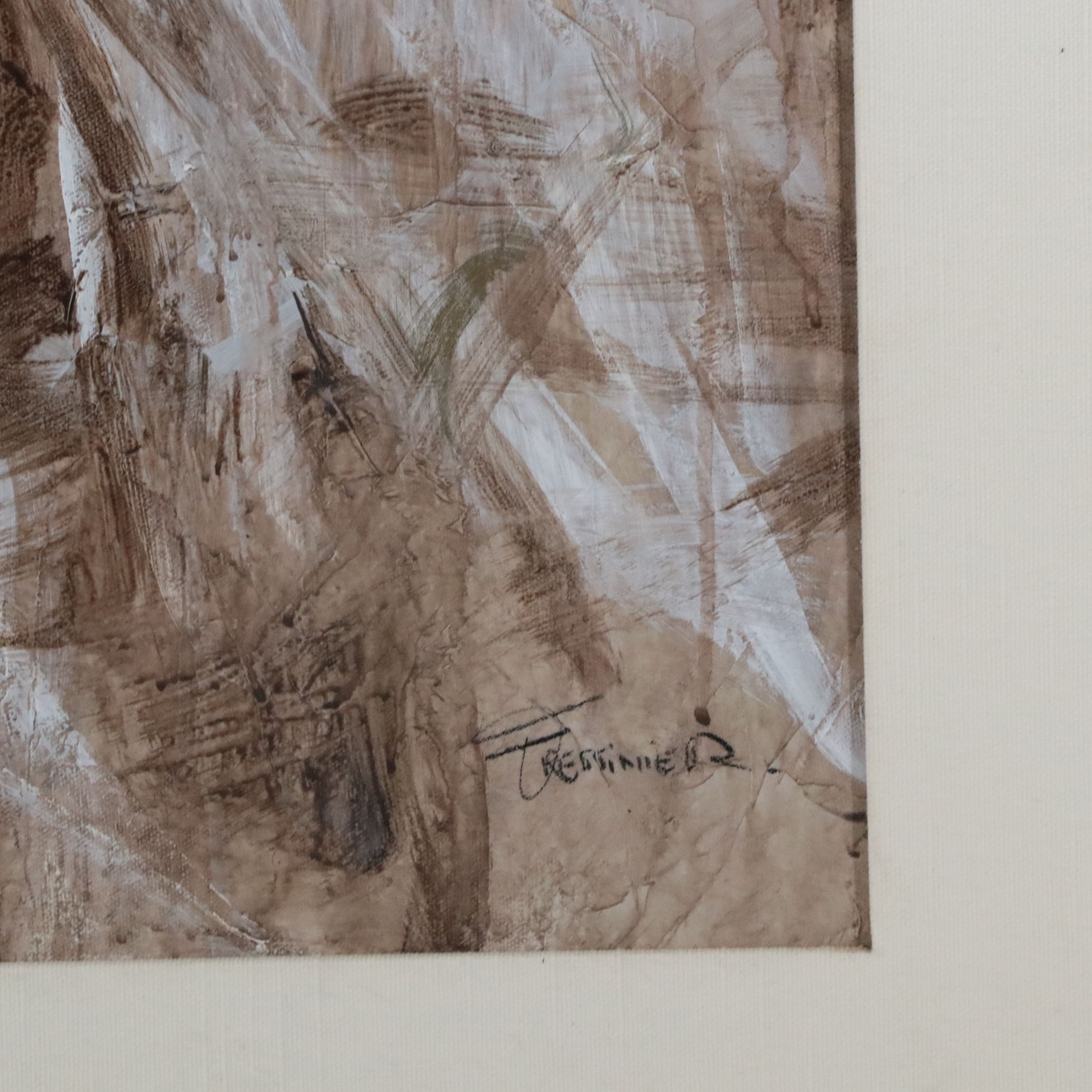 François Fressinier Neo-Classical Style Figurative Mixed Media Painting