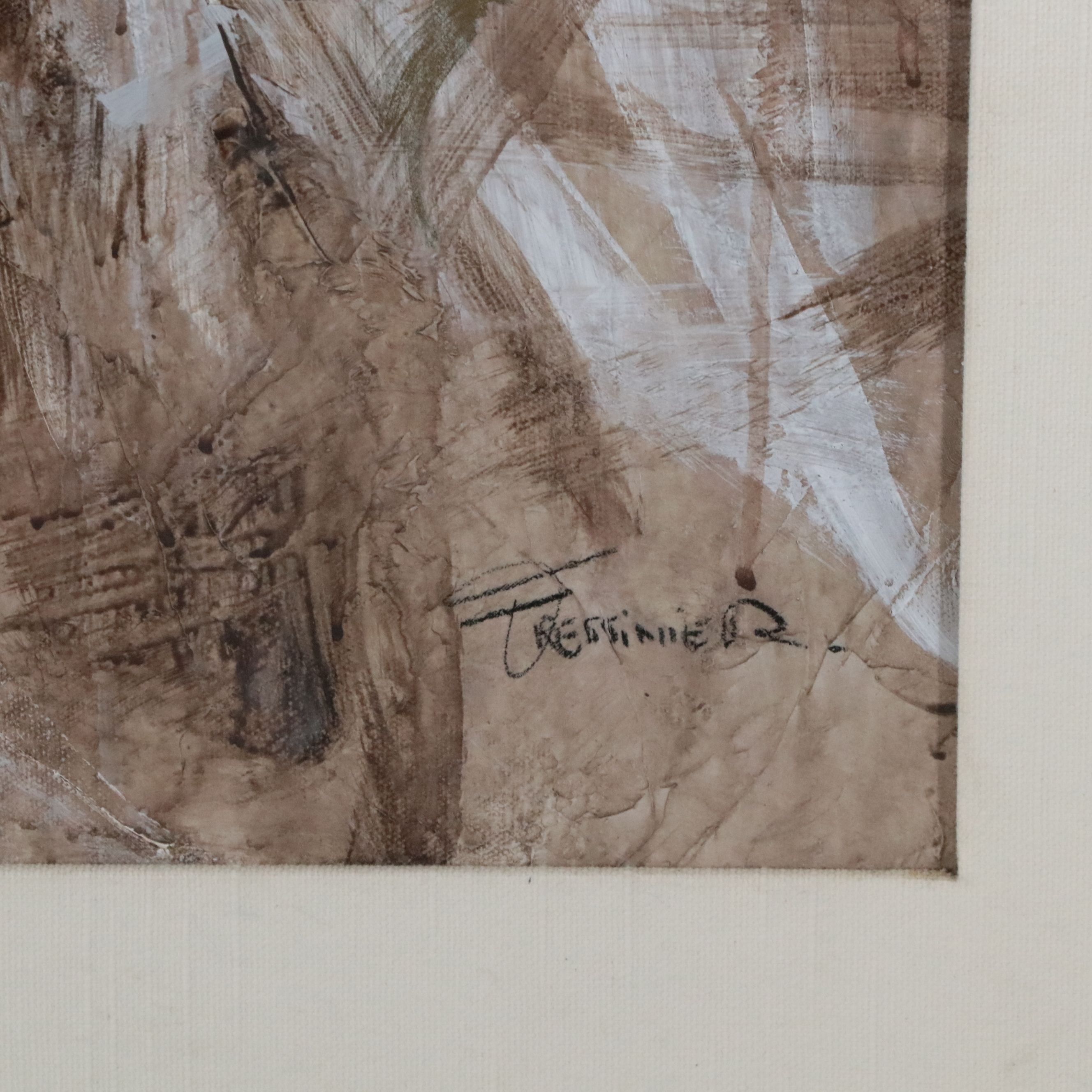 François Fressinier Neo-Classical Style Figurative Mixed Media Painting