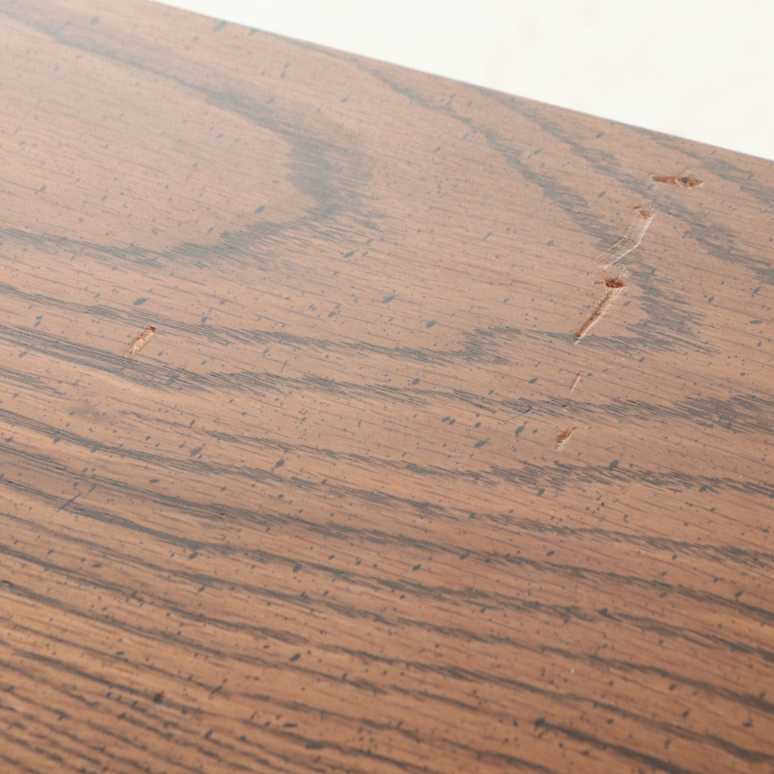 Tudor Revival Style Oak China Cabinet with Leaded Glass, Late 20th Century