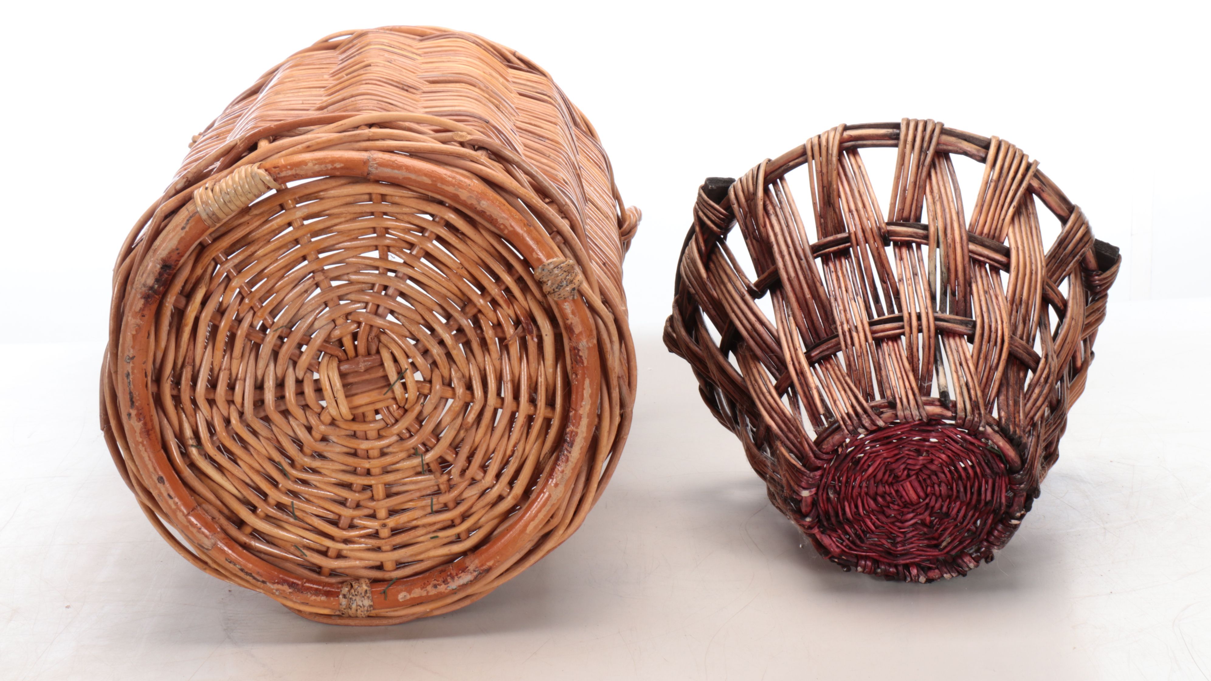 Woven Wicker Storage Baskets