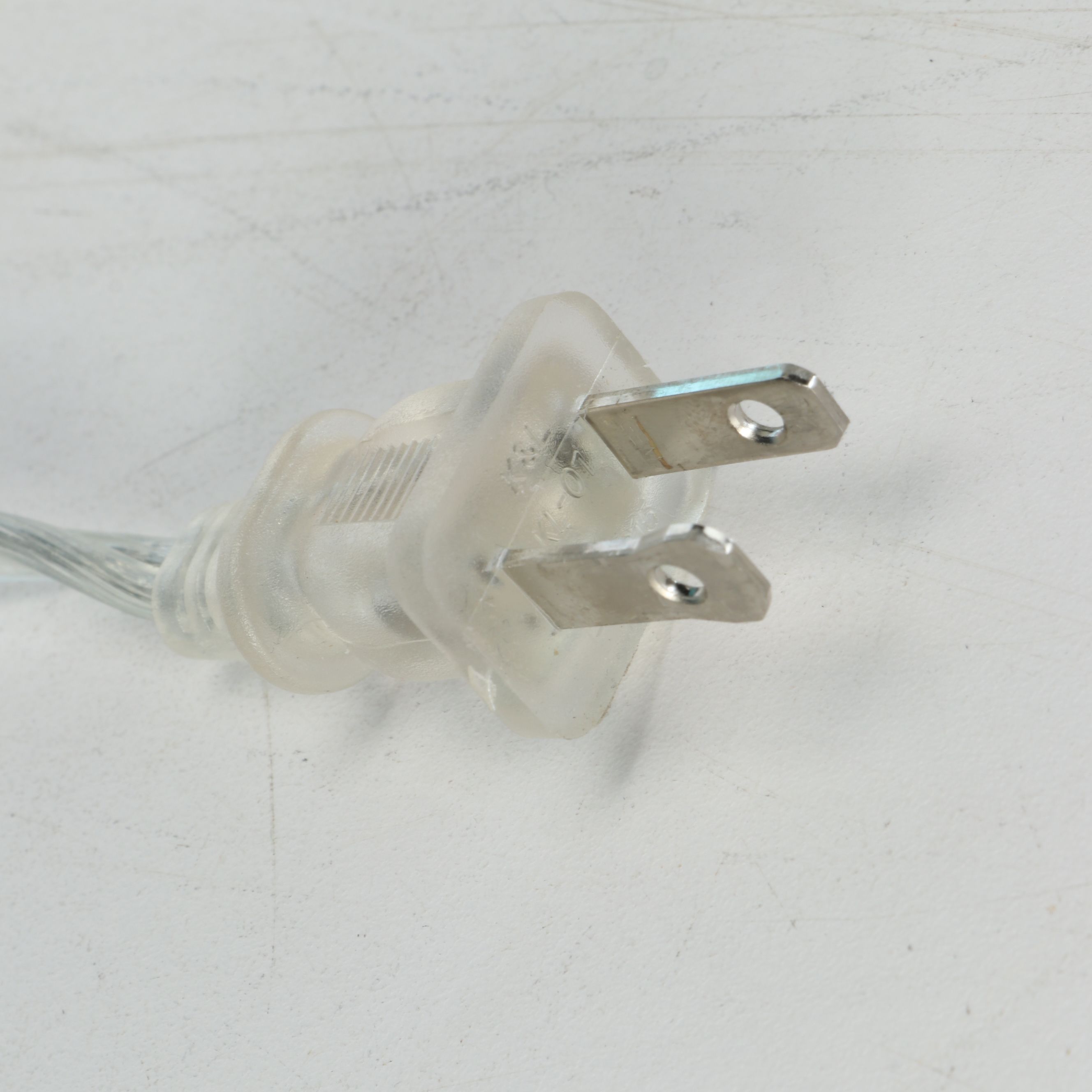 Blue Bubble Glass and Chrome Table Lamp Pair