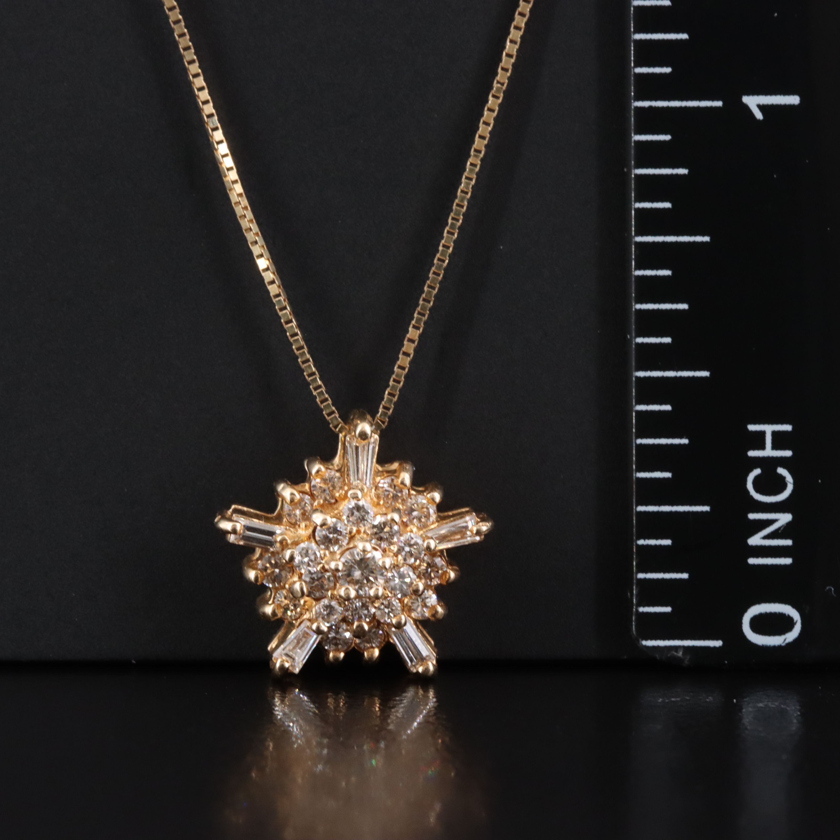 14K 0.50 CTW Diamond Pendant Necklace