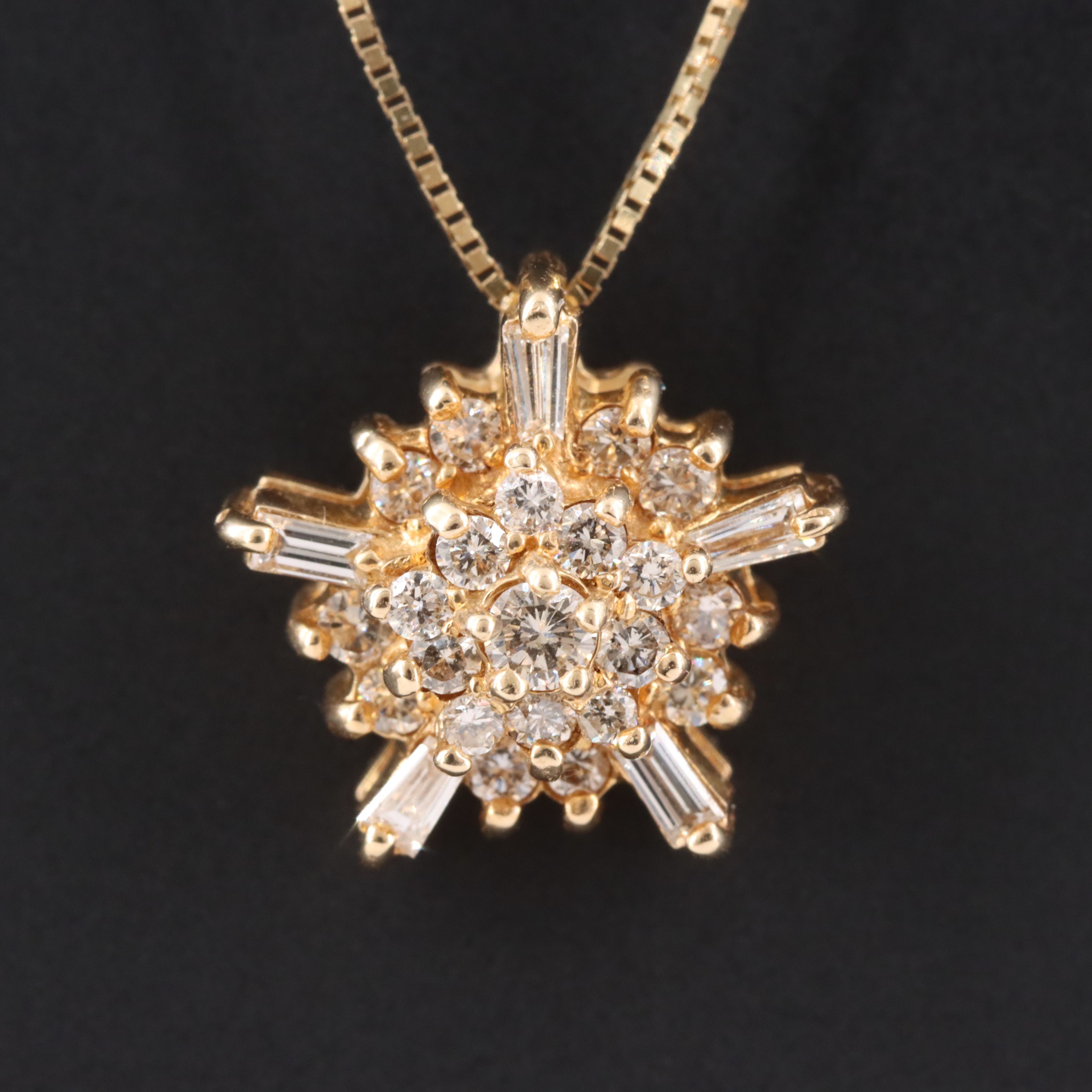 14K 0.50 CTW Diamond Pendant Necklace