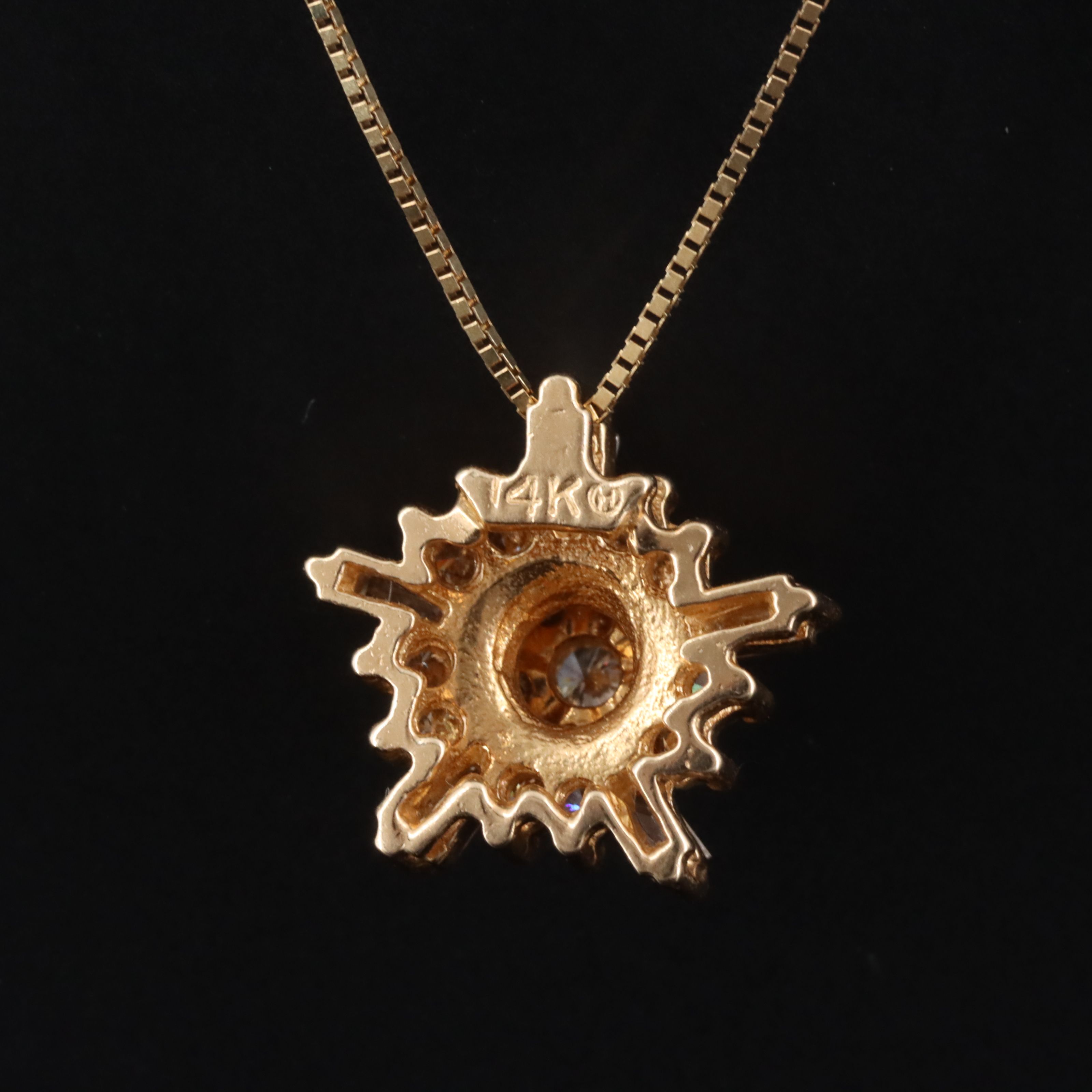 14K 0.50 CTW Diamond Pendant Necklace