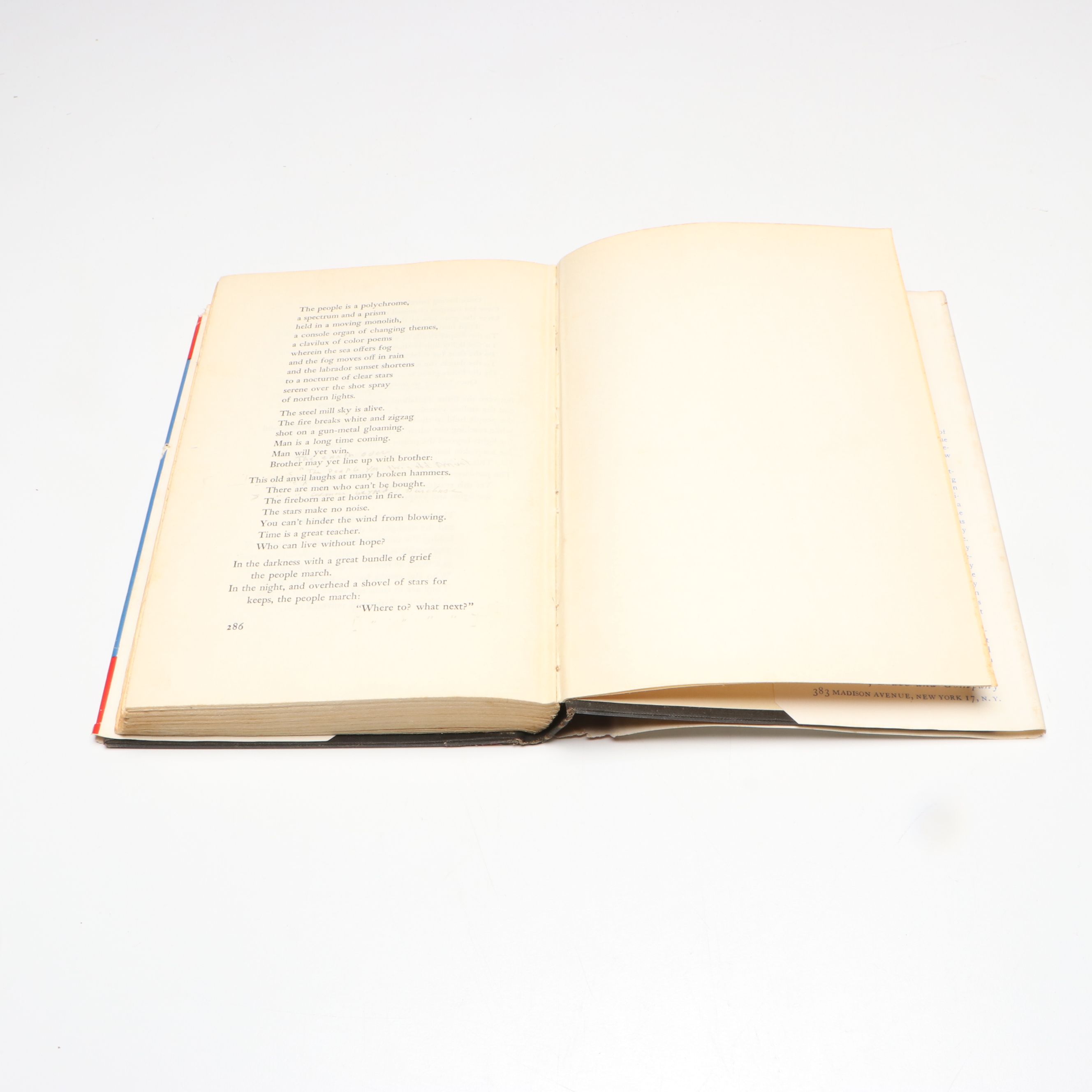 "The People, Yes" by Carl Sandburg, 1936