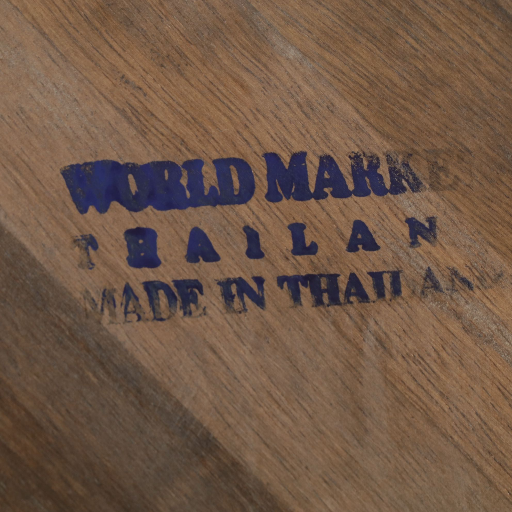 World Market Three-Shelf Hardwood Bookcase