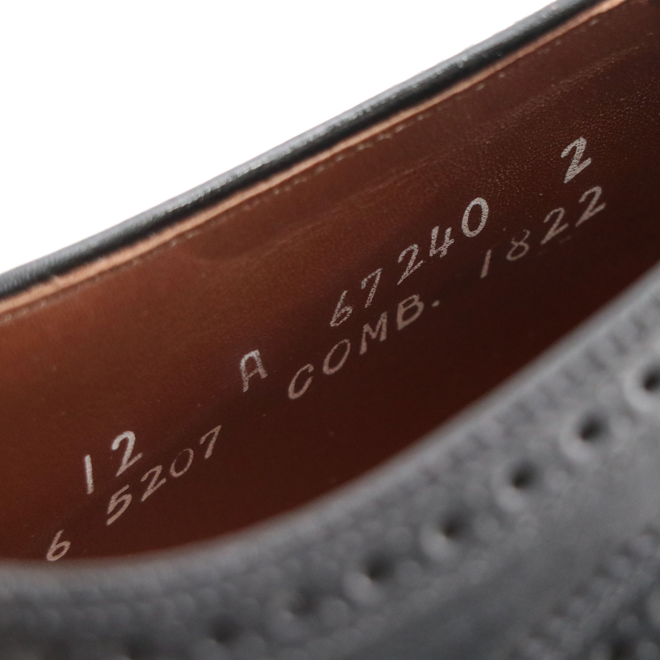 Men's Allen Edmunds Sanford Oxford Dress Shoes in Black Leather, With Box