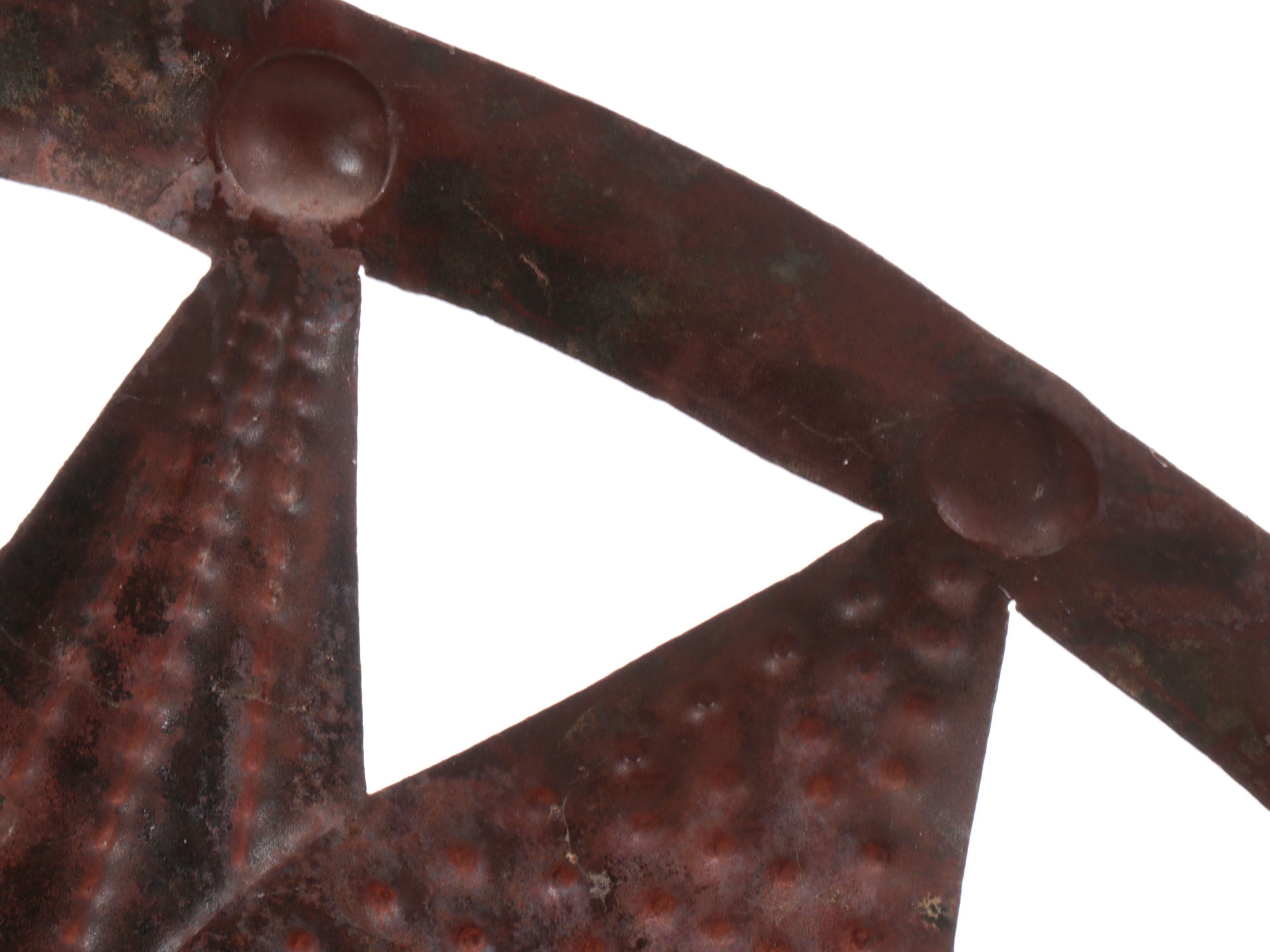 Copper Finish Sun Face Garden Décor with Grapevine Decorative Sun Dial