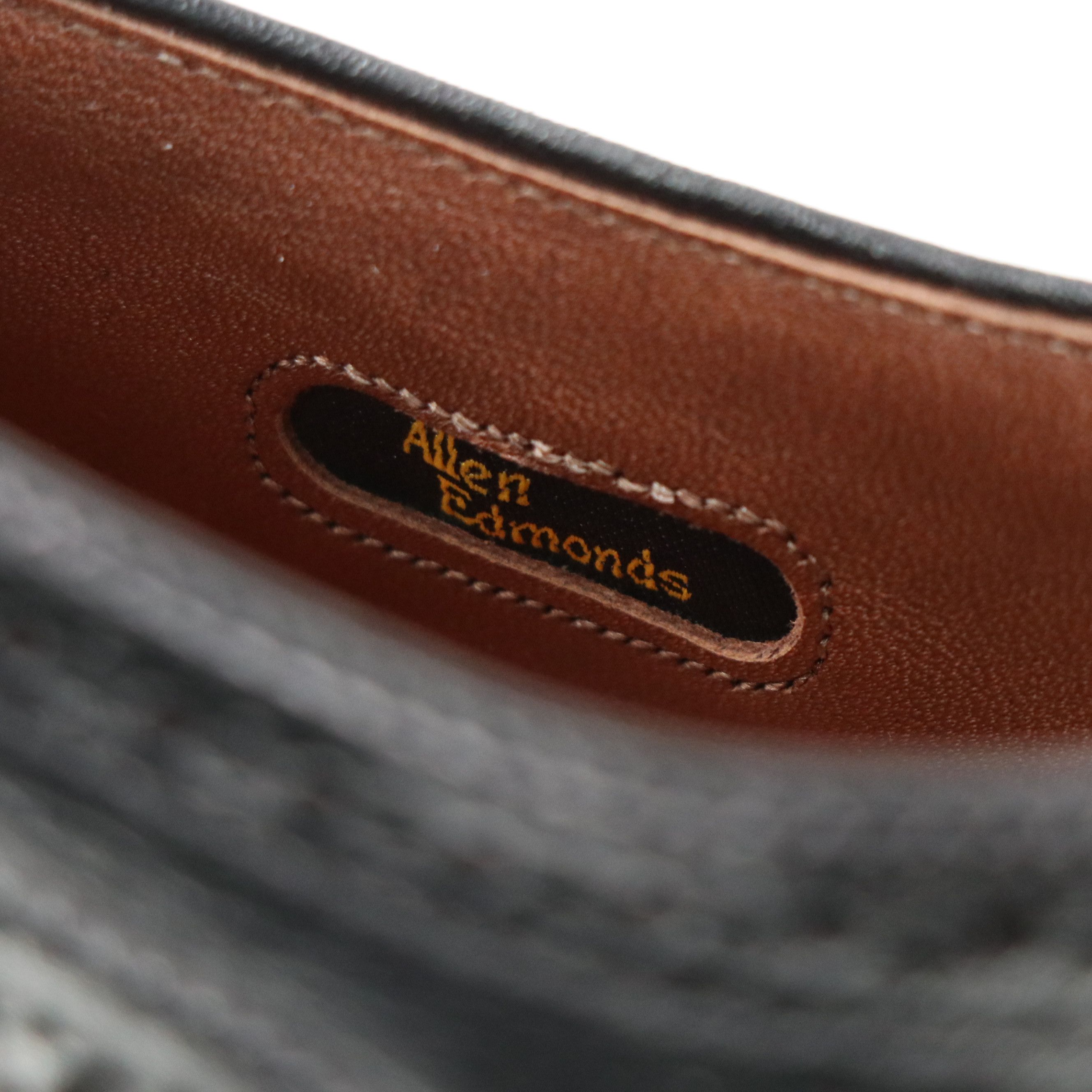 Men's Allen Edmunds Sanford Oxford Dress Shoes in Black Leather, With Box