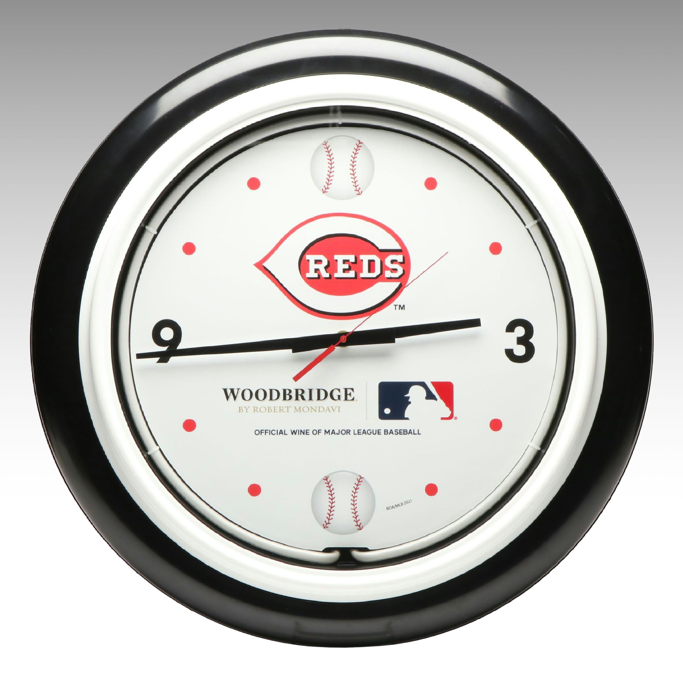 Hanover Clocks and Woodbridge Cincinnati Reds Wall Clock, 2021