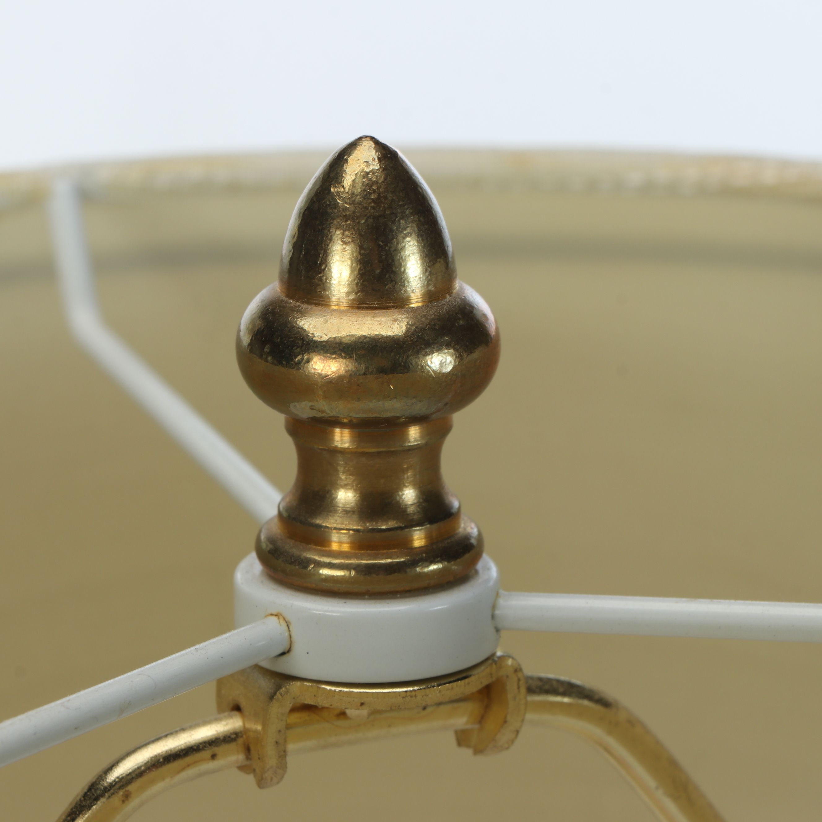 Belleek Floral Porcelain Table Lamp Pair