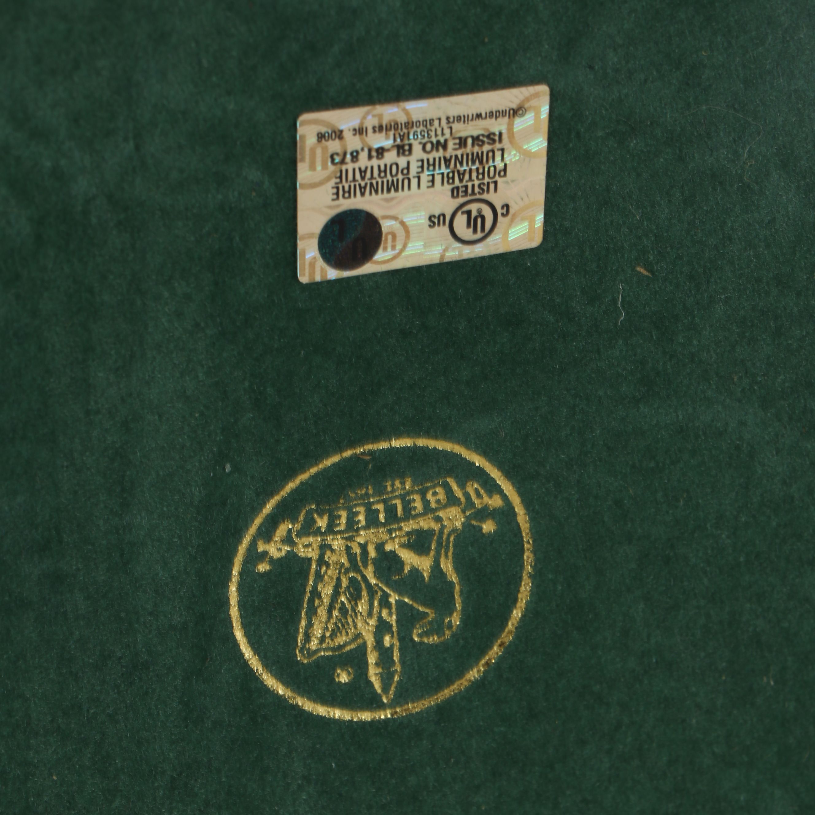 Belleek Floral Porcelain Table Lamp Pair