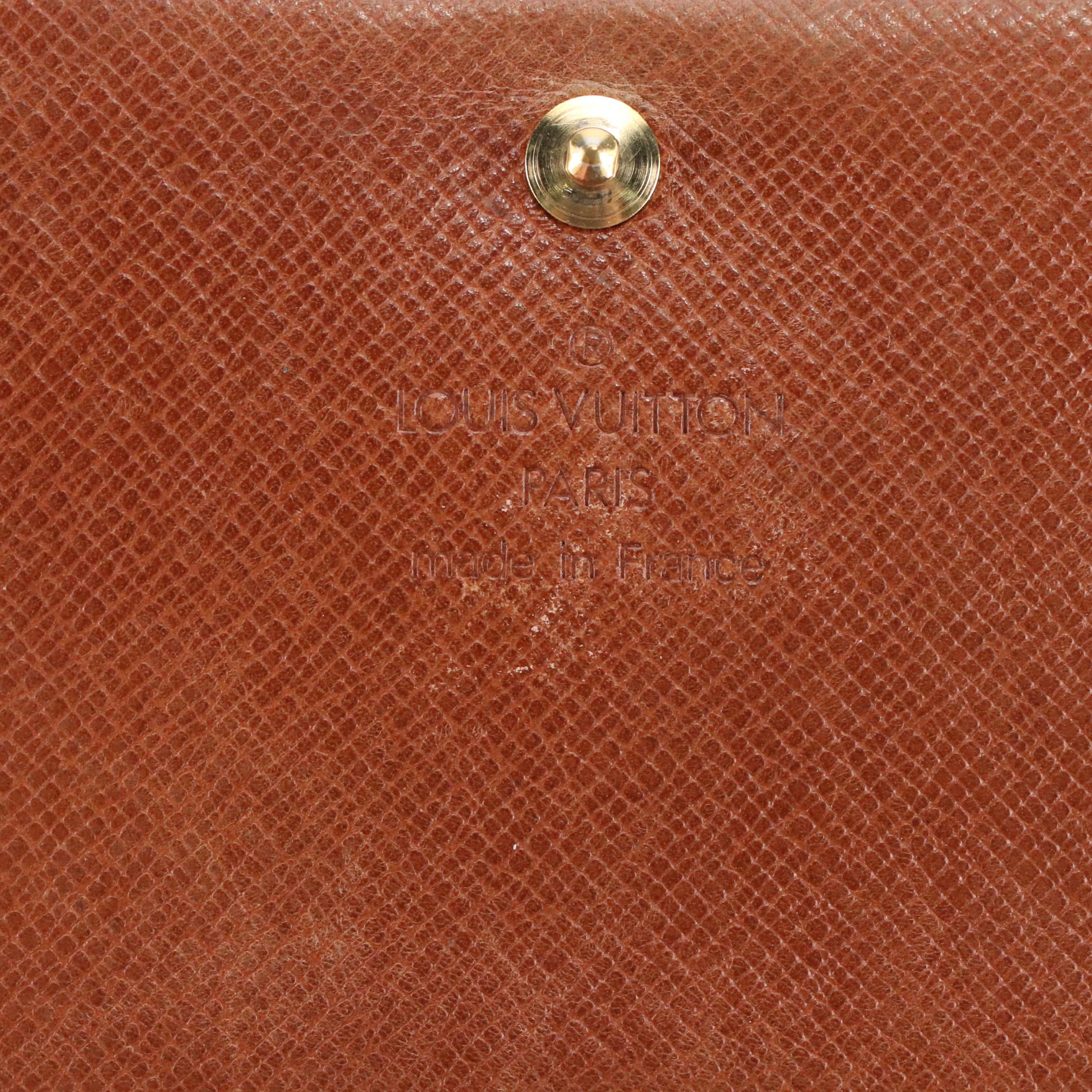 Louis Vuitton Porte-Monnaie, Billets Trésor in Monogram Canvas