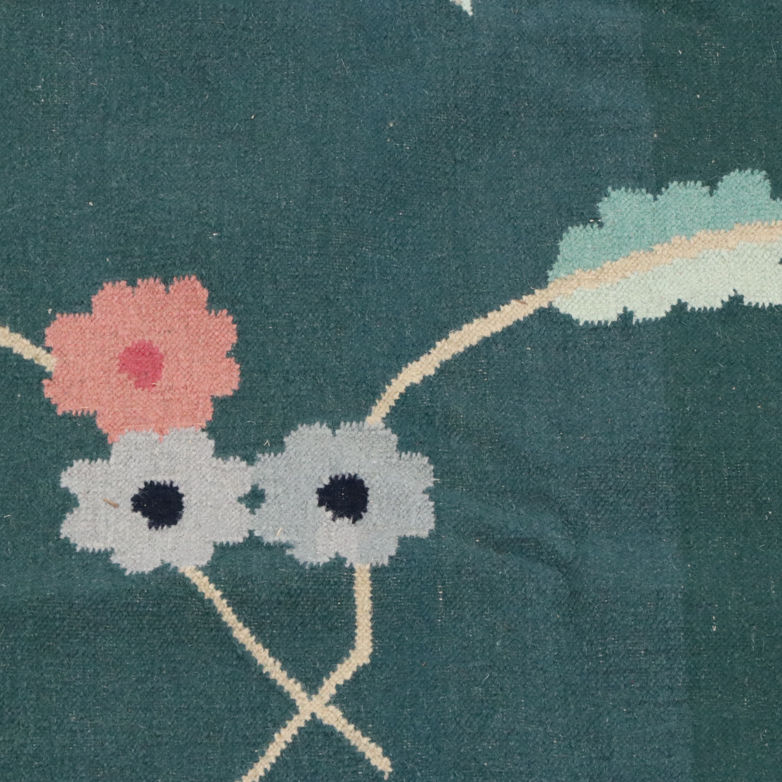 7'5 x 10' Handwoven Indian Dhurrie Area Rug