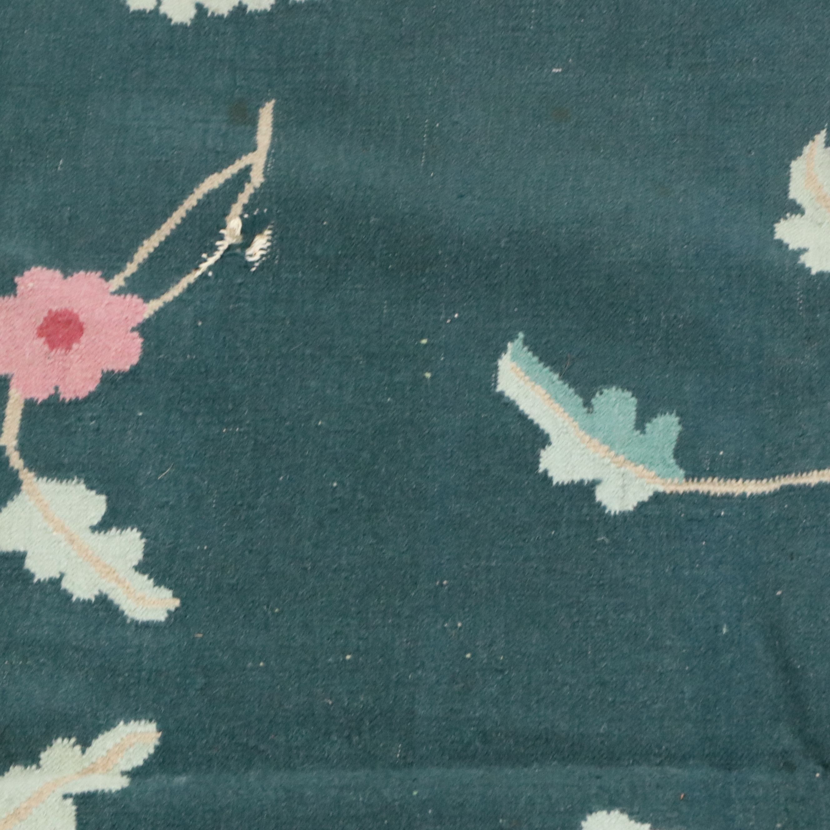 7'5 x 10' Handwoven Indian Dhurrie Area Rug