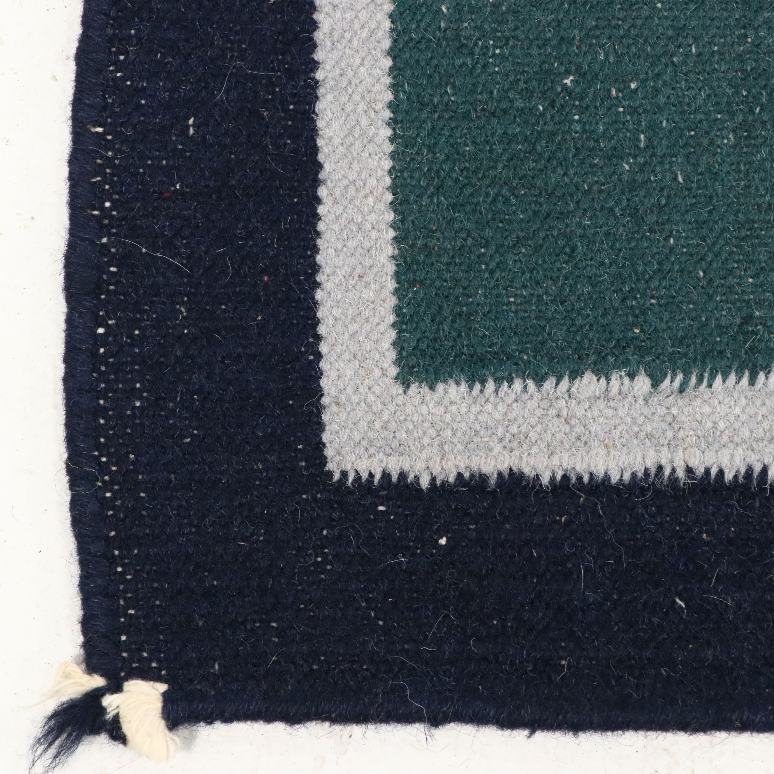 7'5 x 10' Handwoven Indian Dhurrie Area Rug