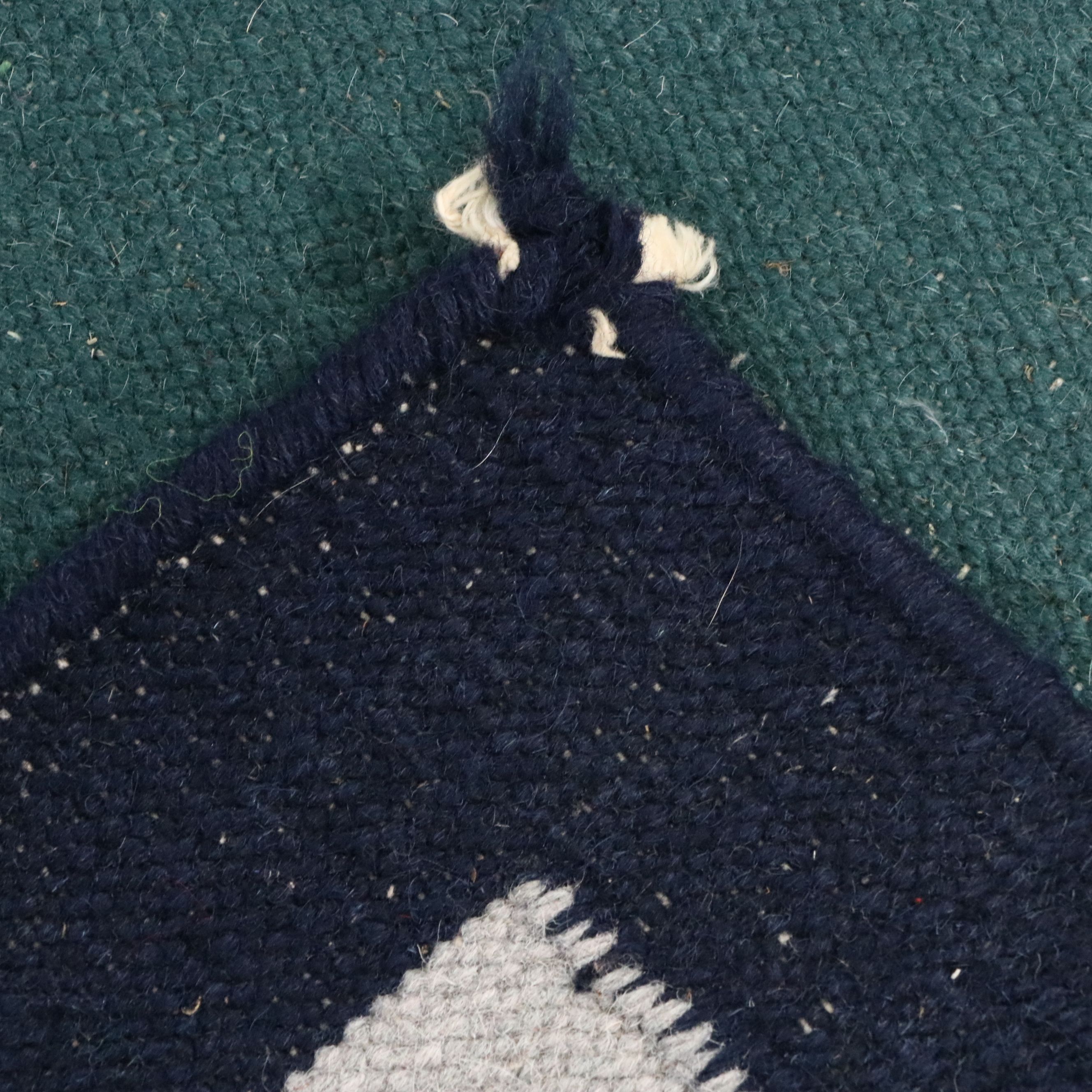 7'5 x 10' Handwoven Indian Dhurrie Area Rug