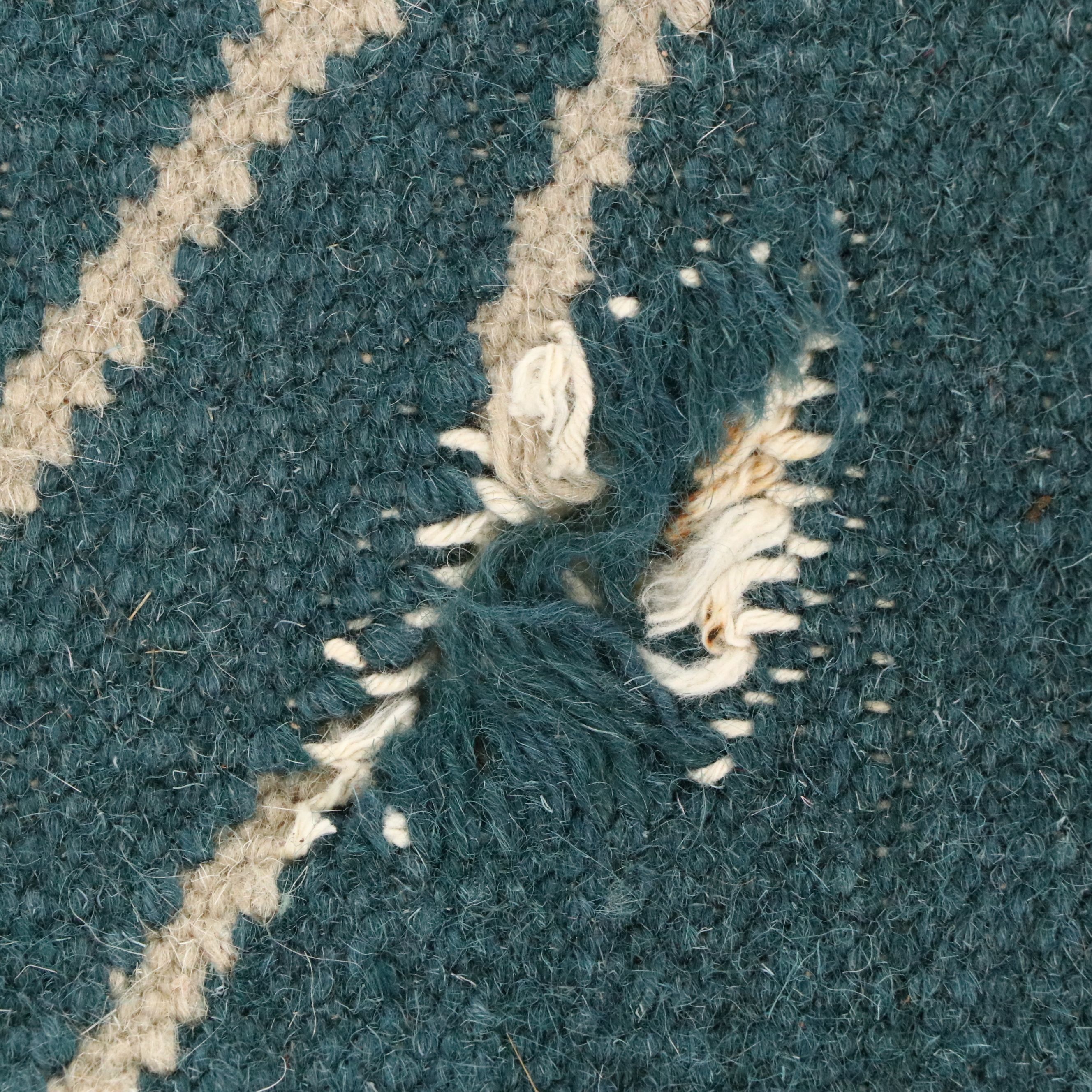 7'5 x 10' Handwoven Indian Dhurrie Area Rug