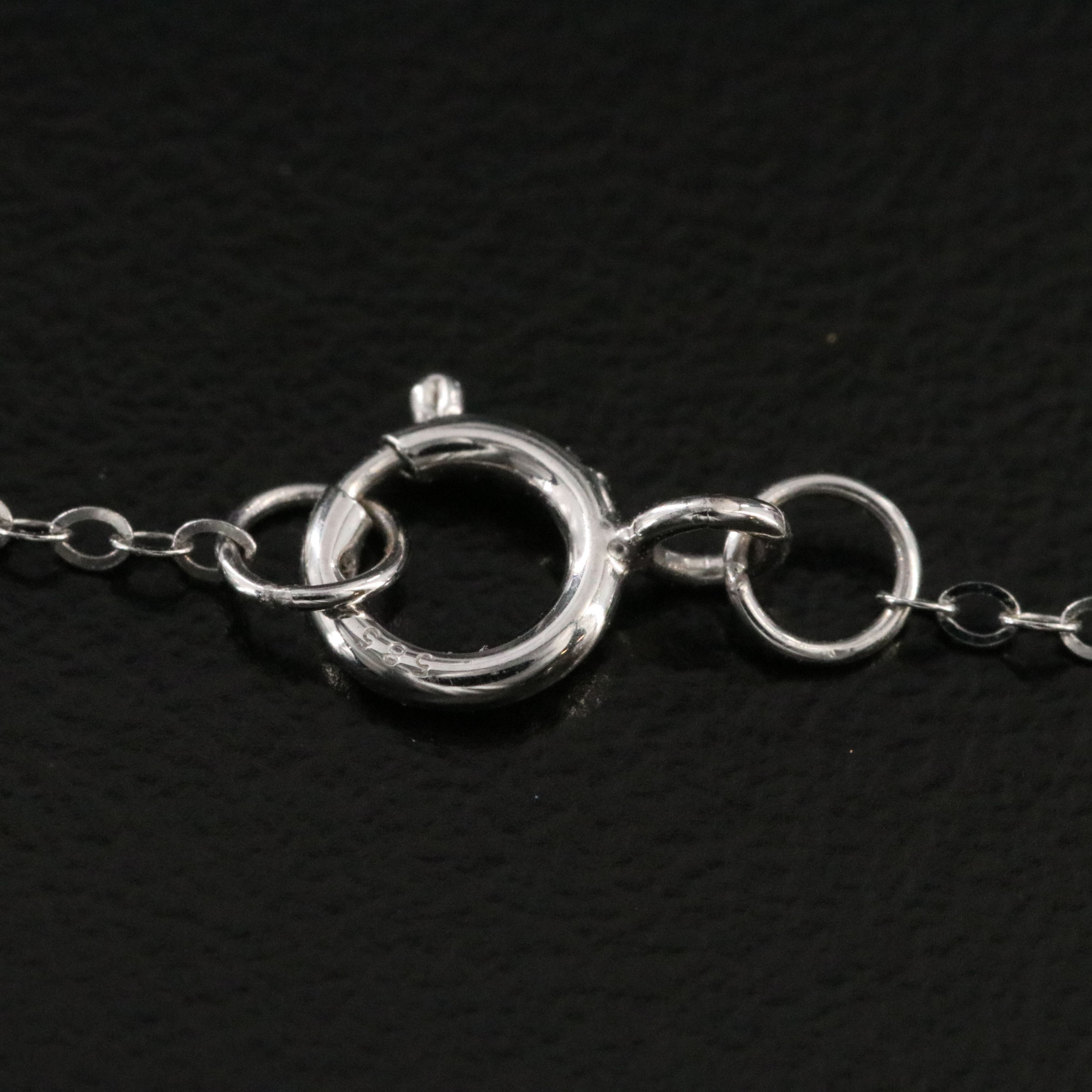 14K Amethyst and White Topaz Heart Necklace