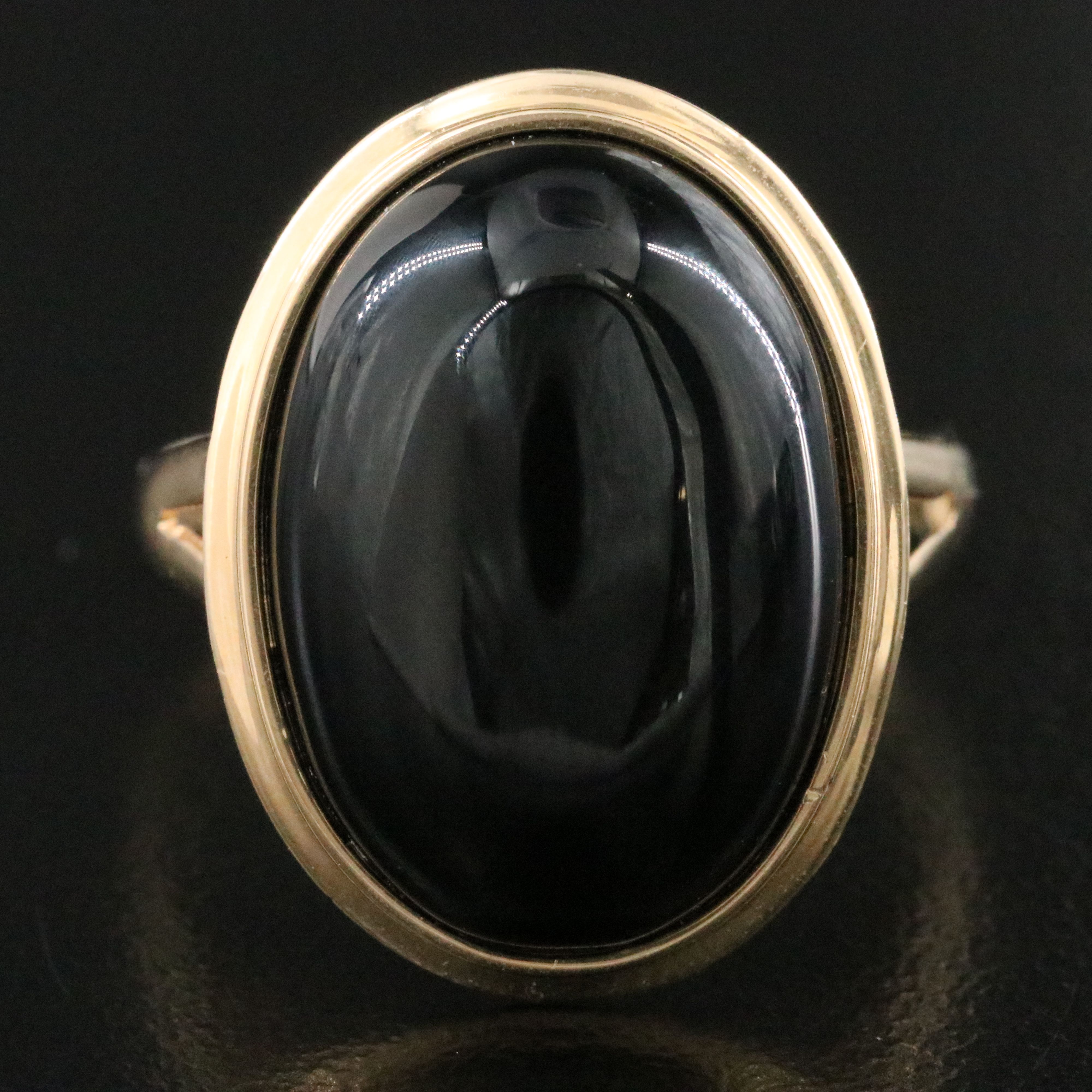 14K Black Onyx Ring