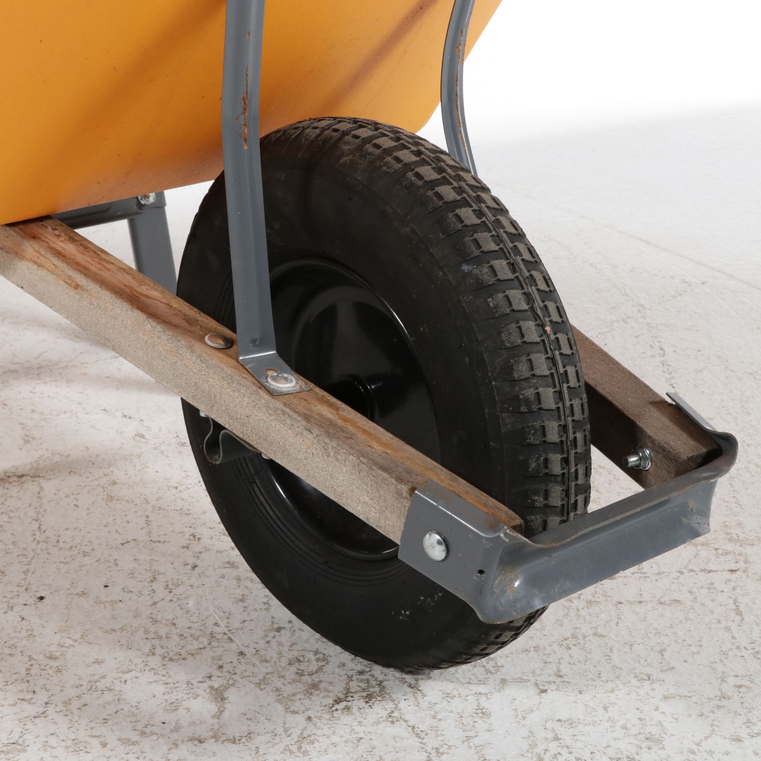 True Temper Wheelbarrow with Rakes, Trimmer and More